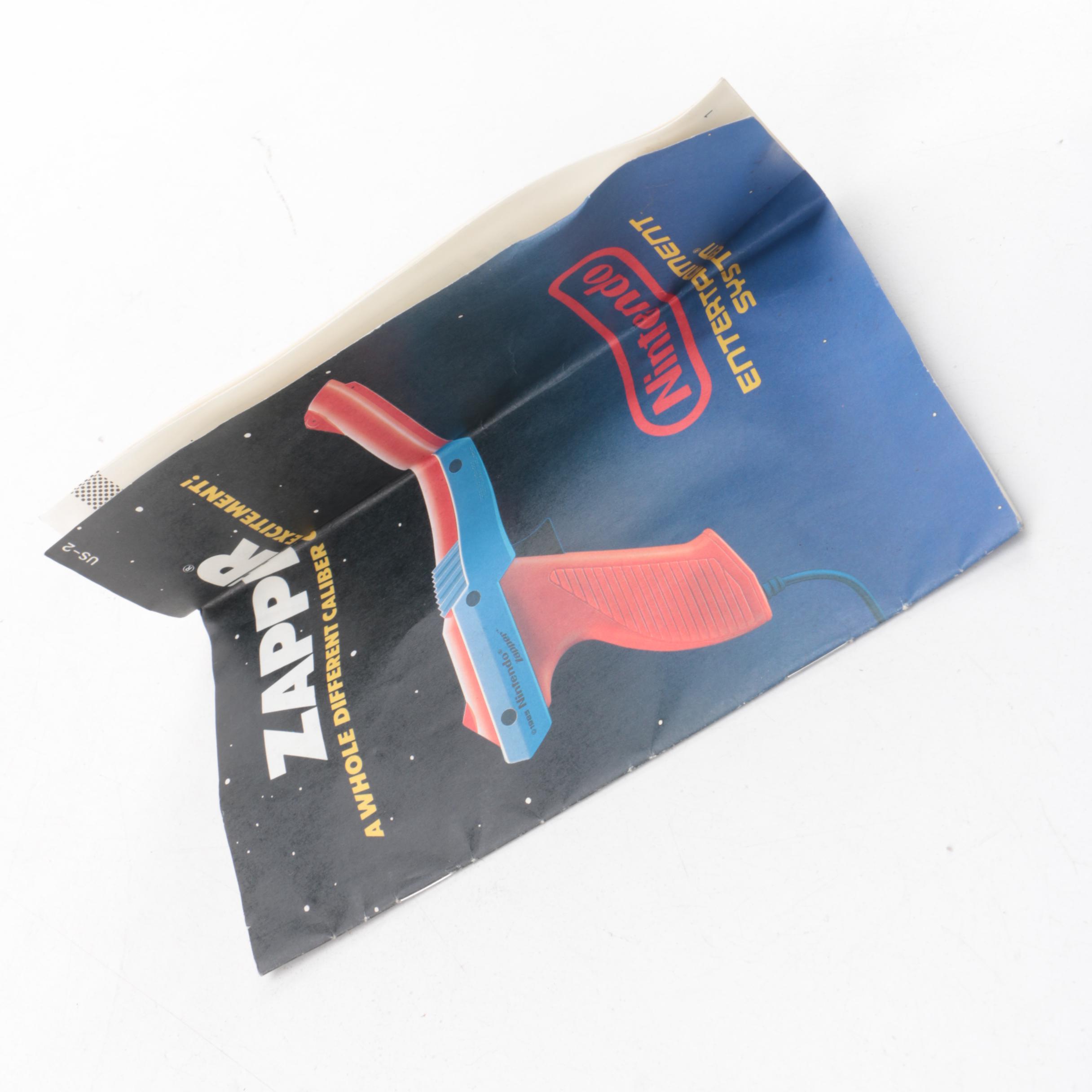 Vintage Nintendo Entertainment System with Games and Accessories