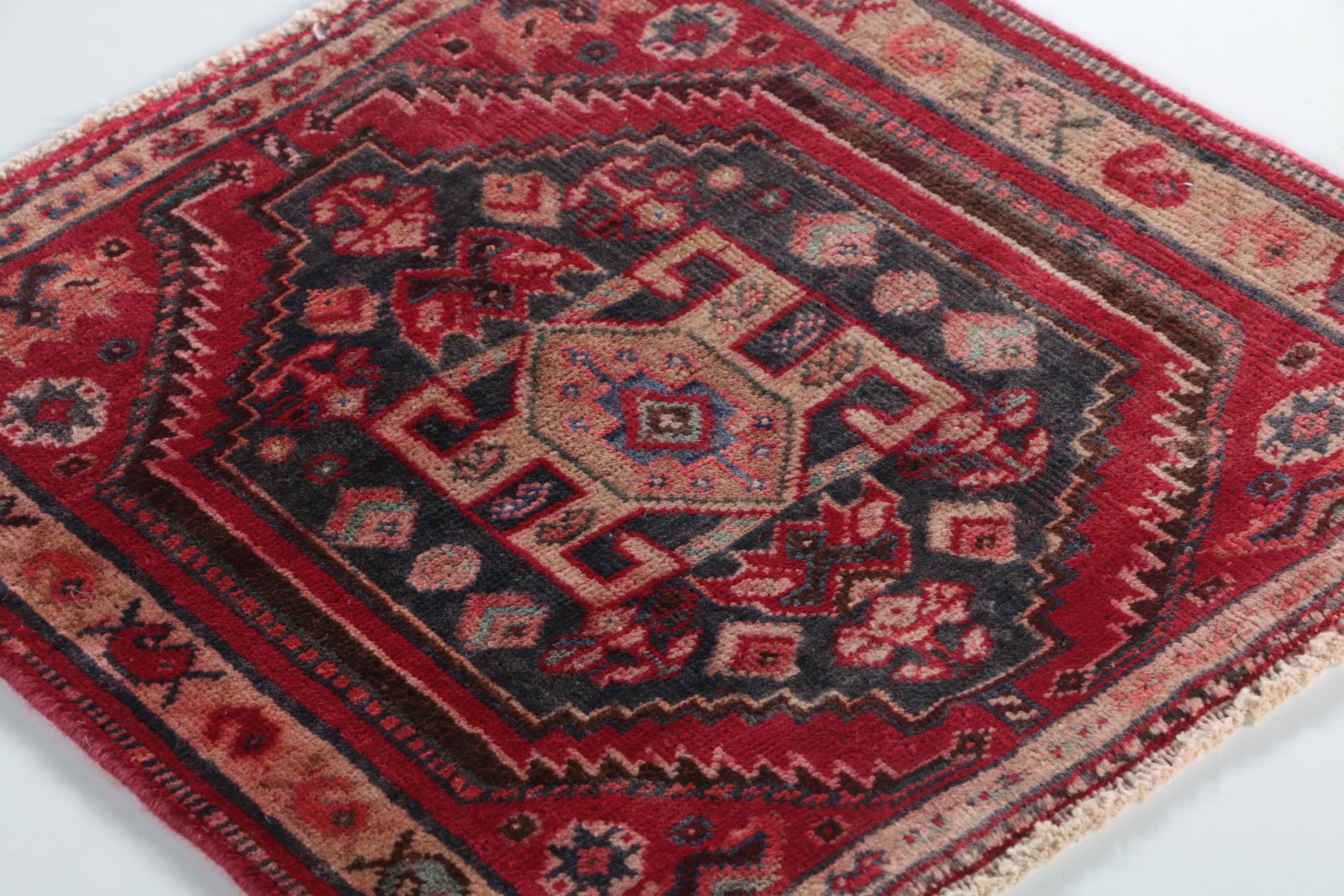 Hand-Knotted Kurdish Wool Mat