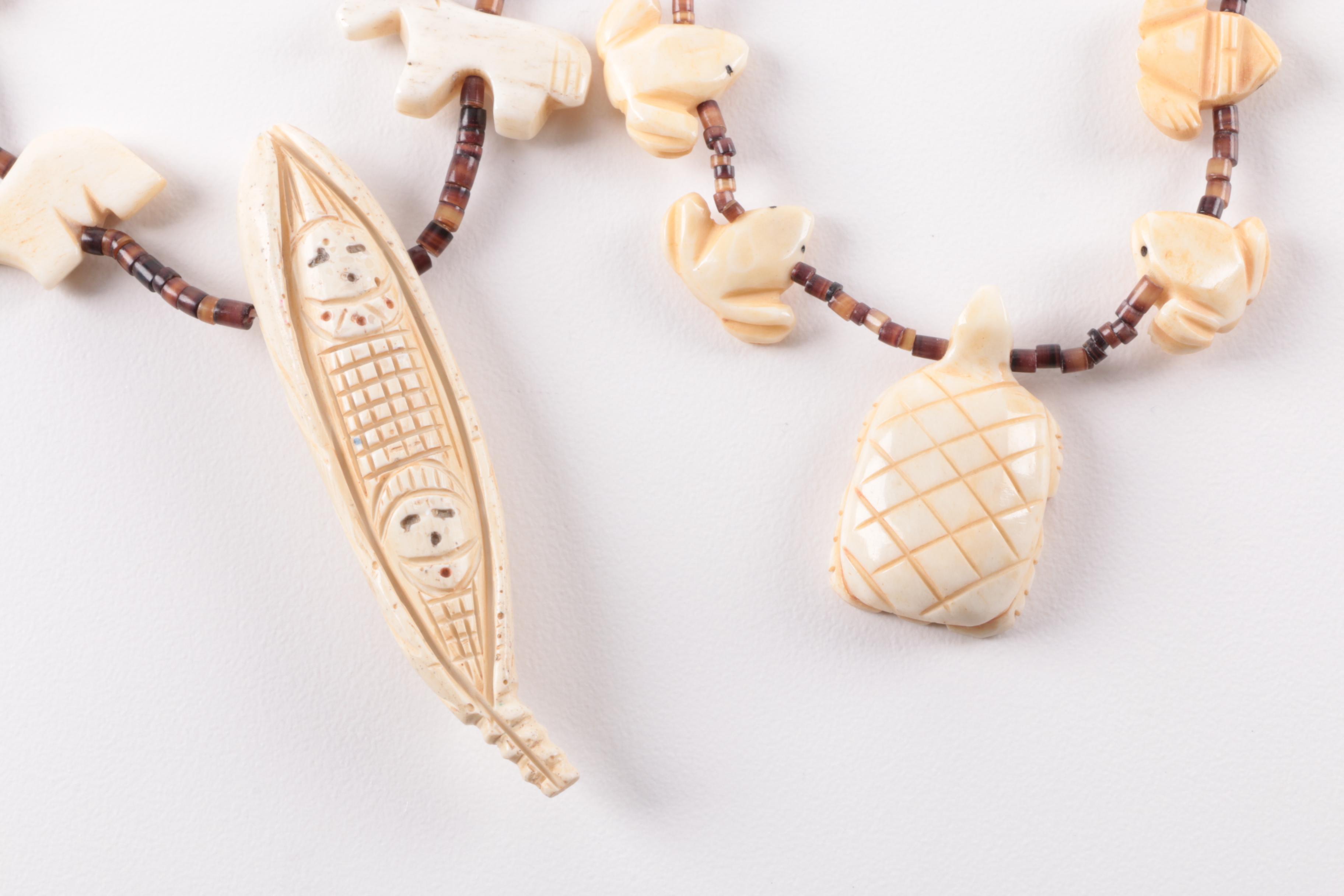 Fetish Necklace Selection Featuring Sterling Silver Earrings