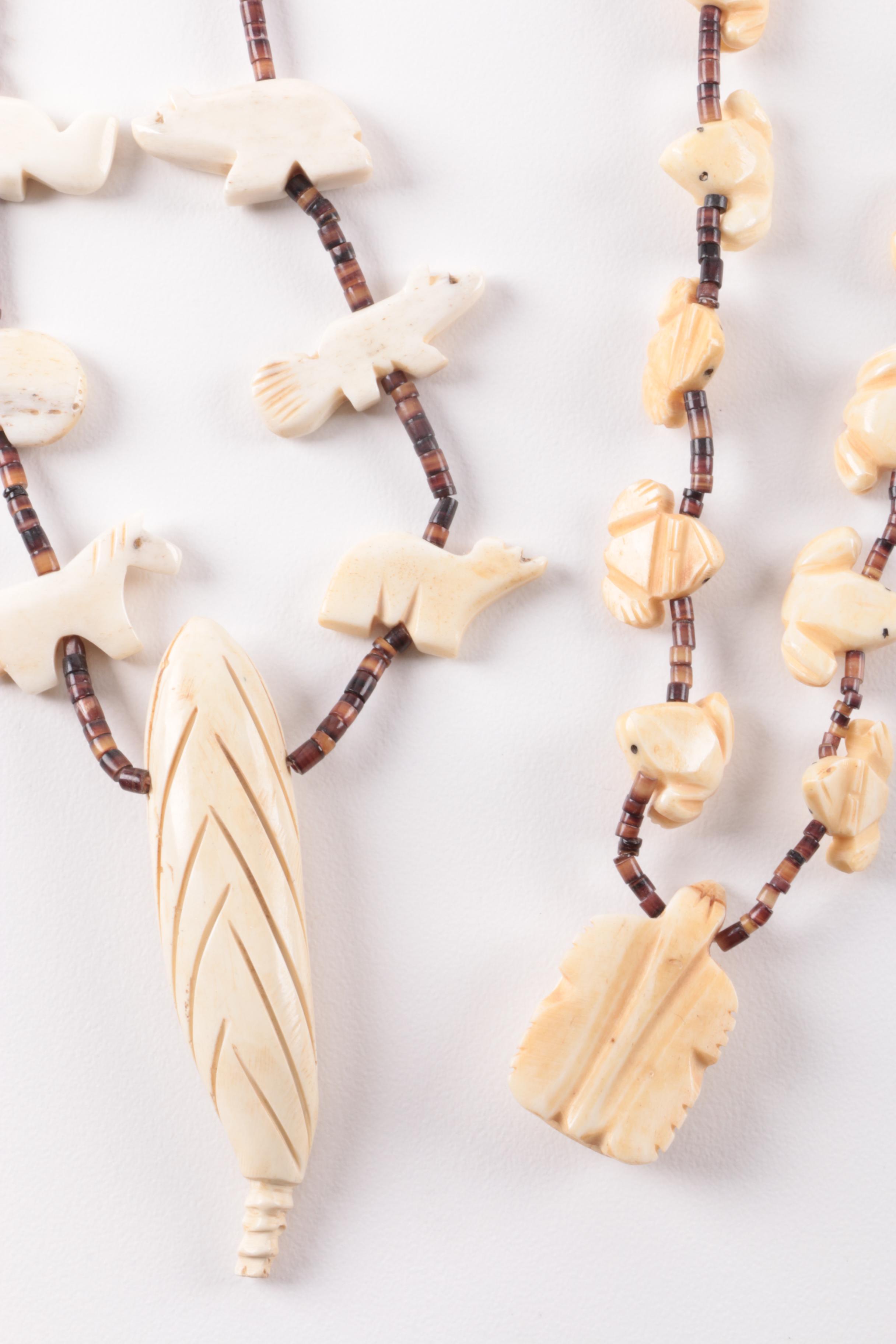 Fetish Necklace Selection Featuring Sterling Silver Earrings