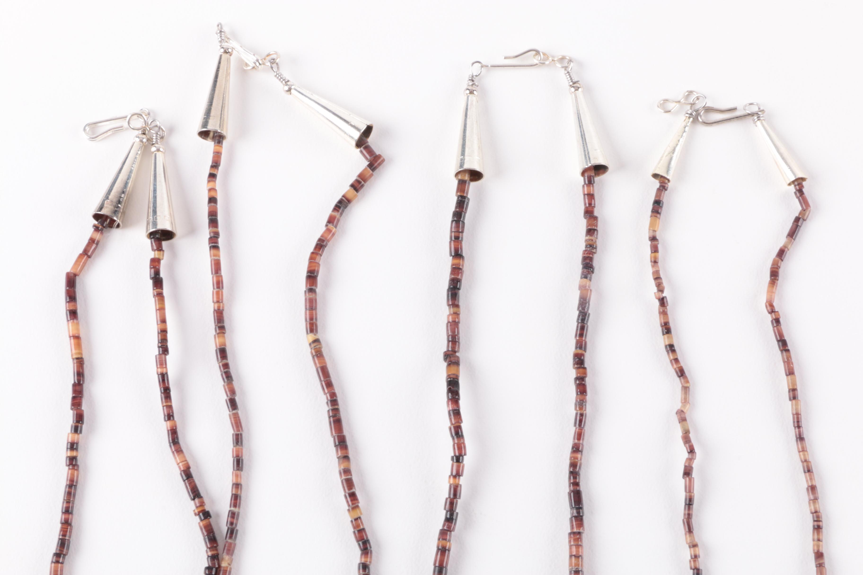 Fetish Necklace Selection Featuring Sterling Silver Earrings