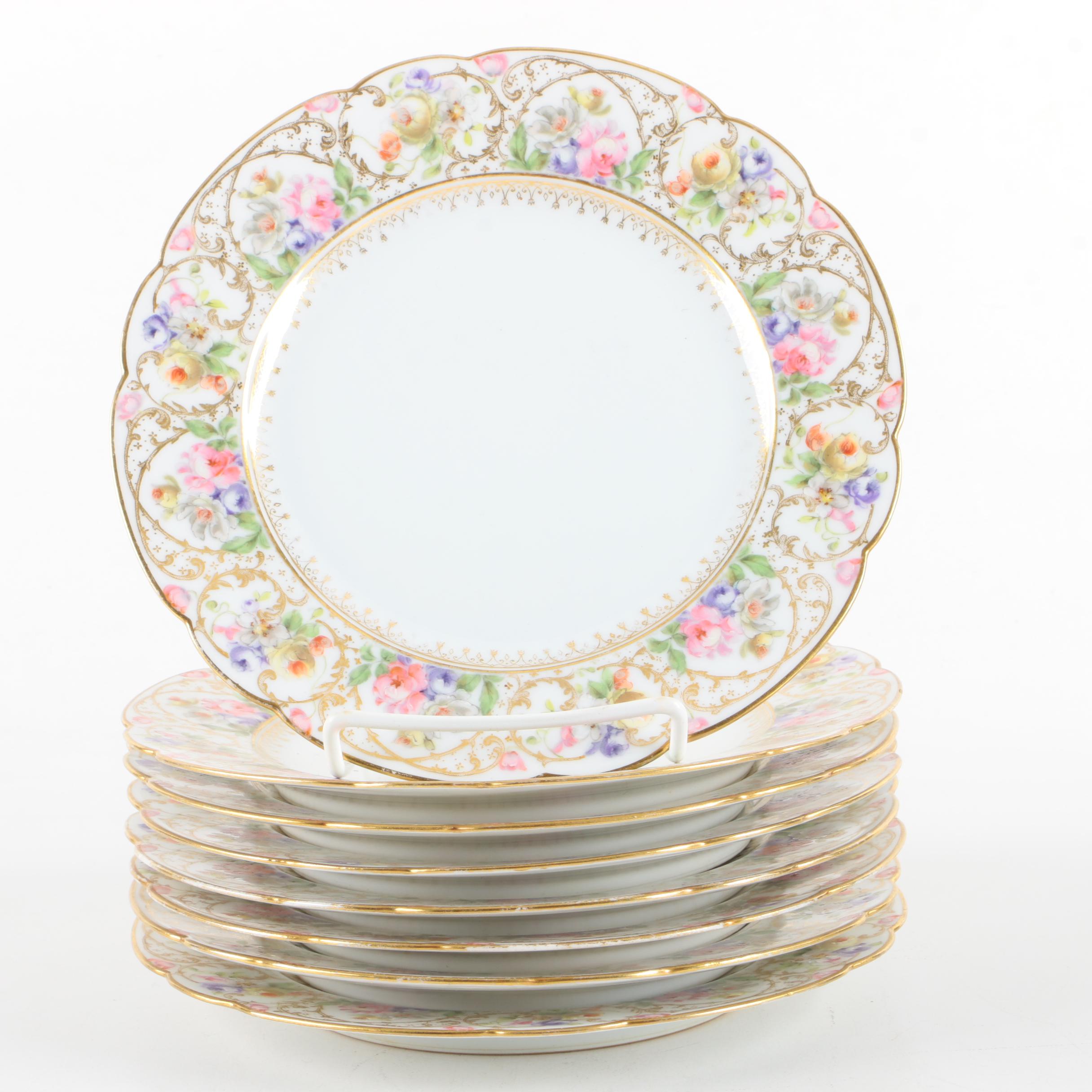 Vintage Charles Ahrenfeldt Porcelain Salad Plates for Richard Briggs