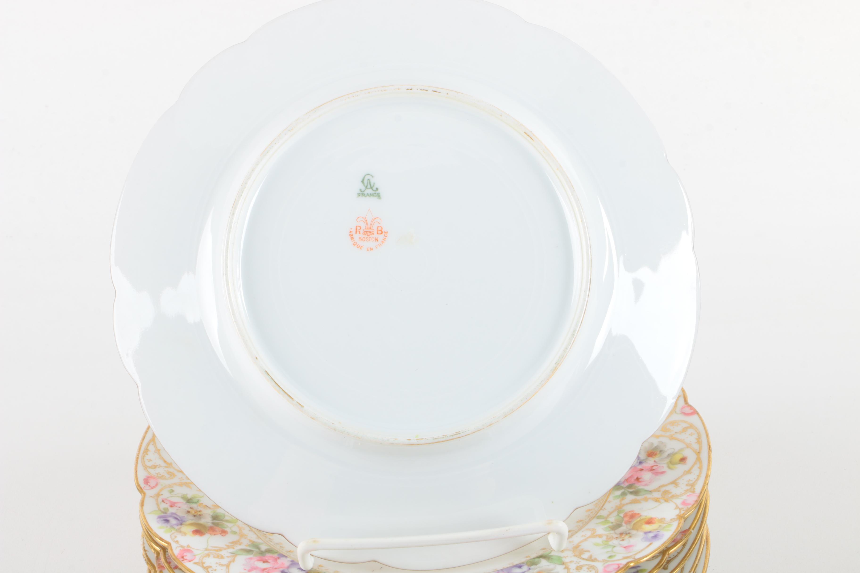 Vintage Charles Ahrenfeldt Porcelain Salad Plates for Richard Briggs