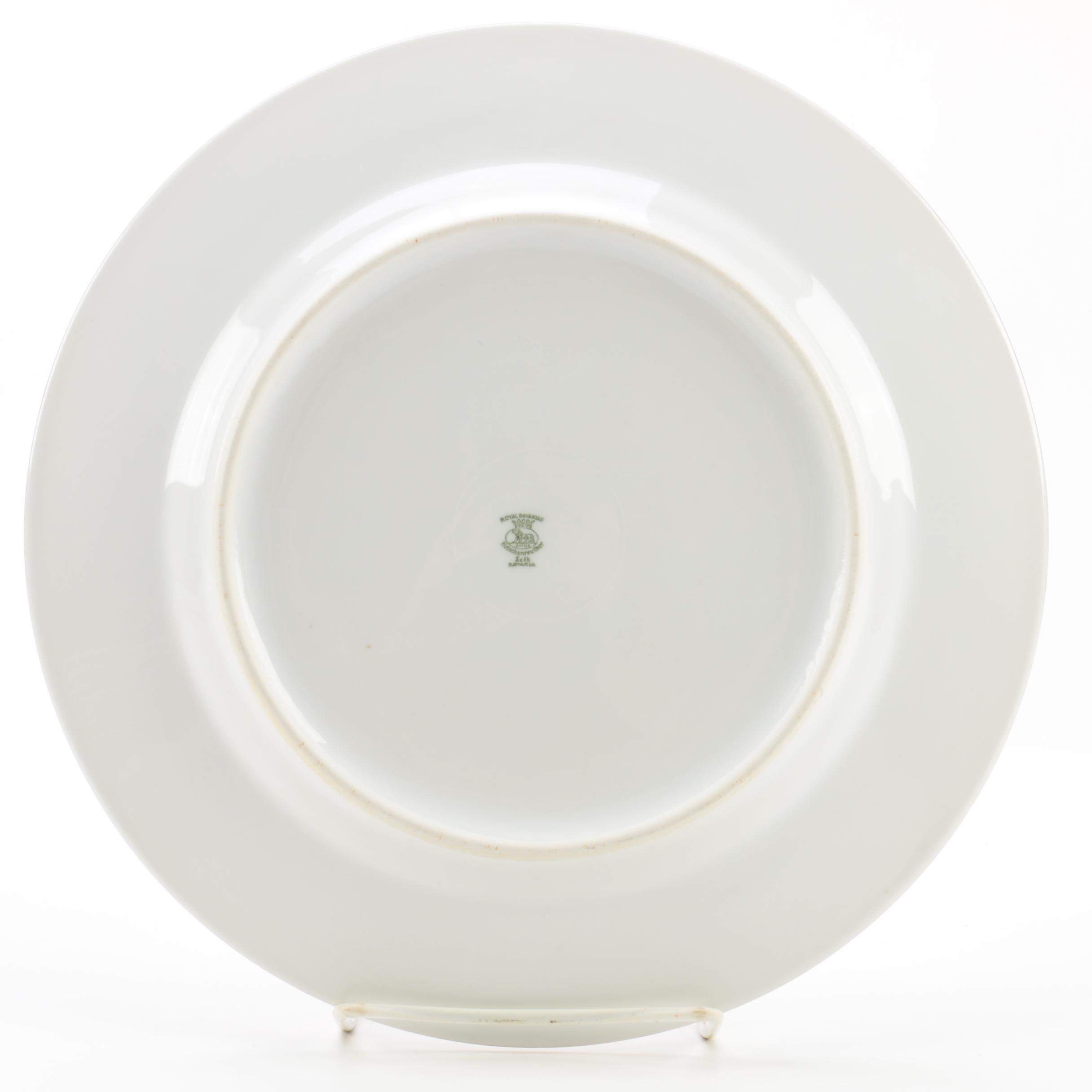 Vintage Hutschenreuther Porcelain Luncheon Plates