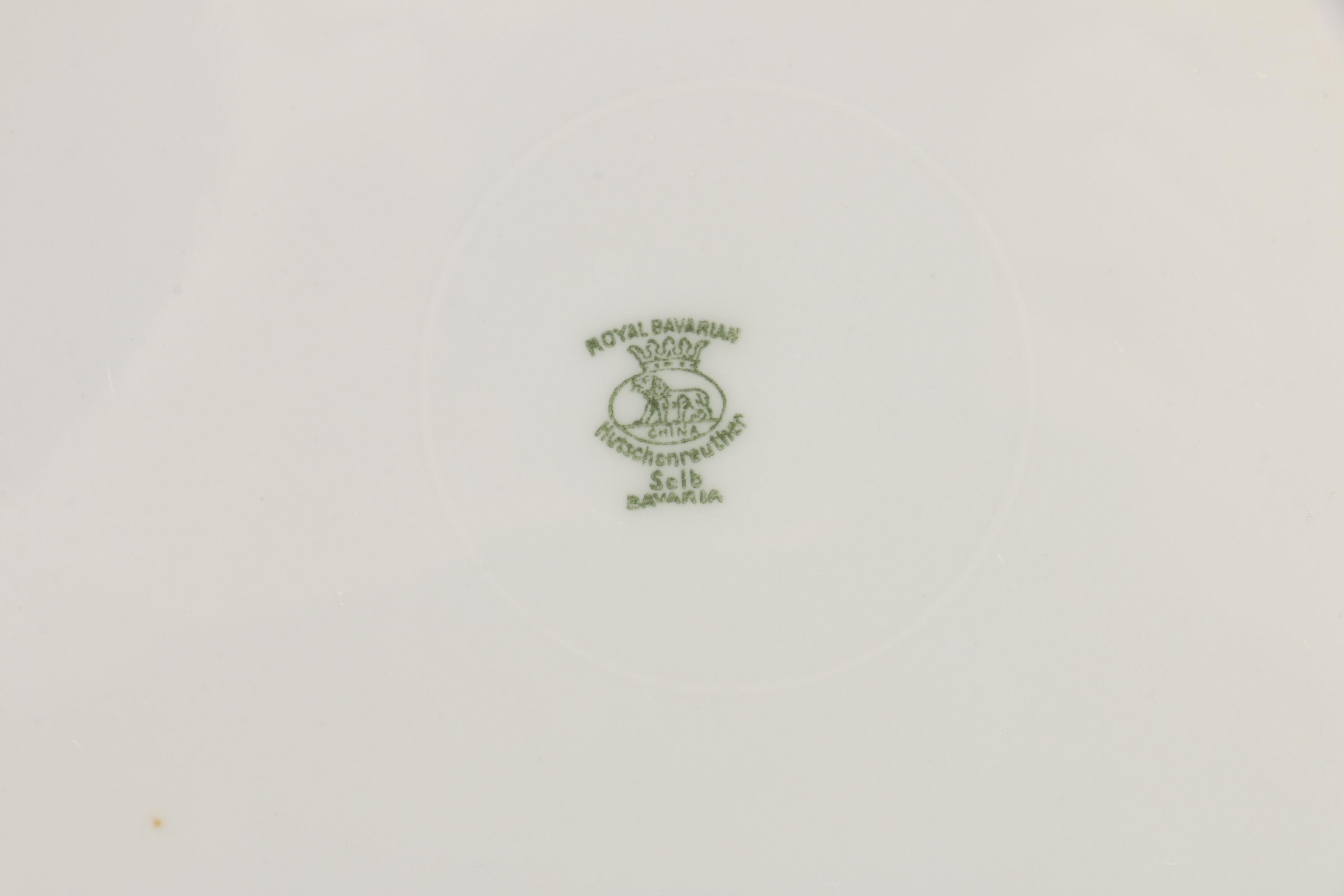 Vintage Hutschenreuther Porcelain Luncheon Plates