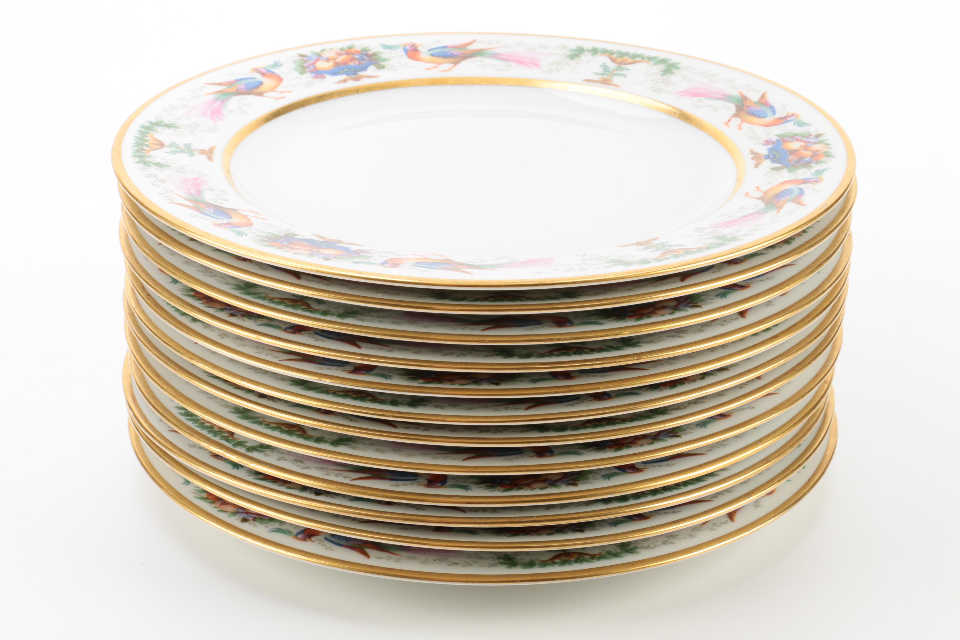 Vintage Hutschenreuther Porcelain Luncheon Plates