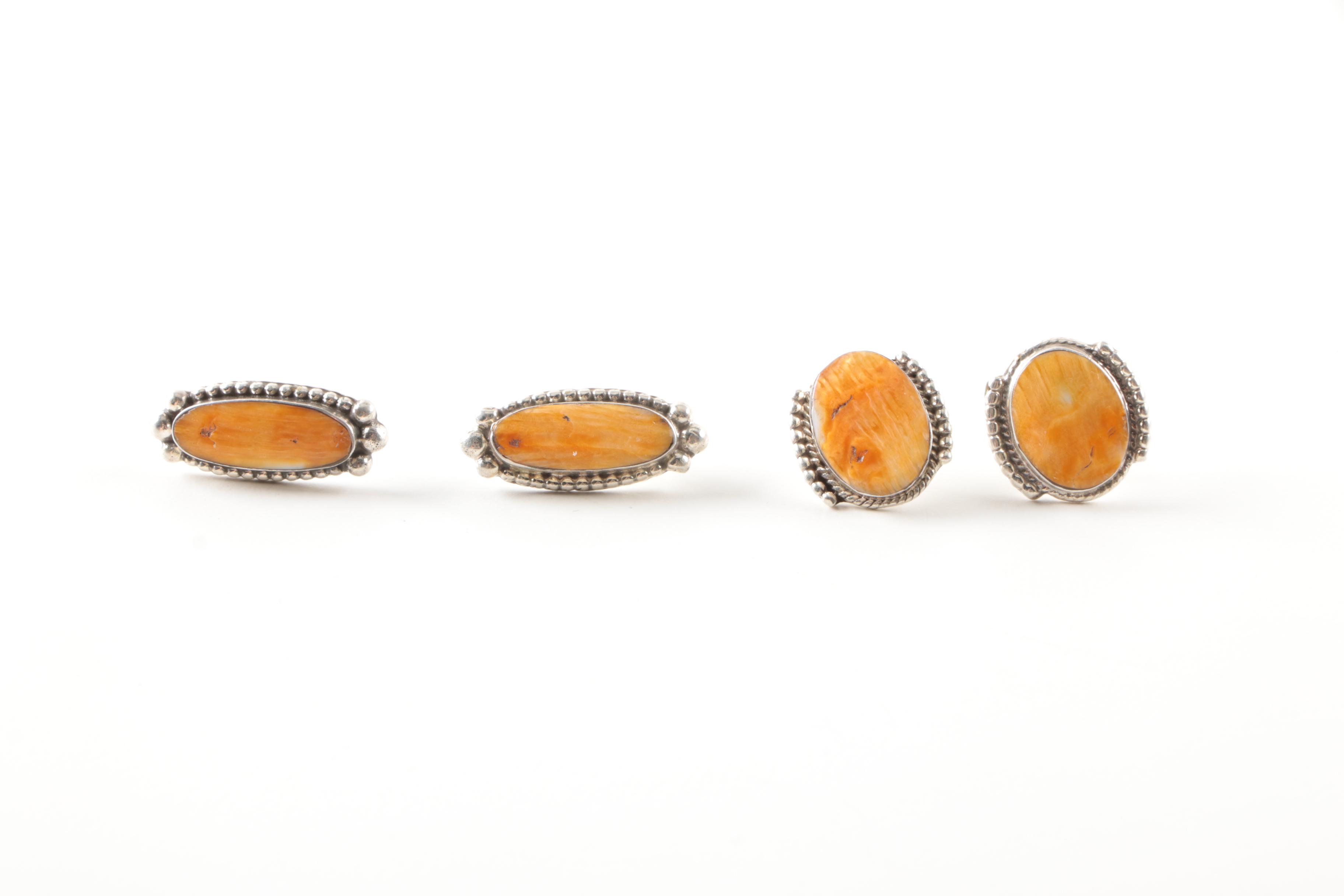 Sterling Silver Jewelry Selection Including Fetish Necklaces