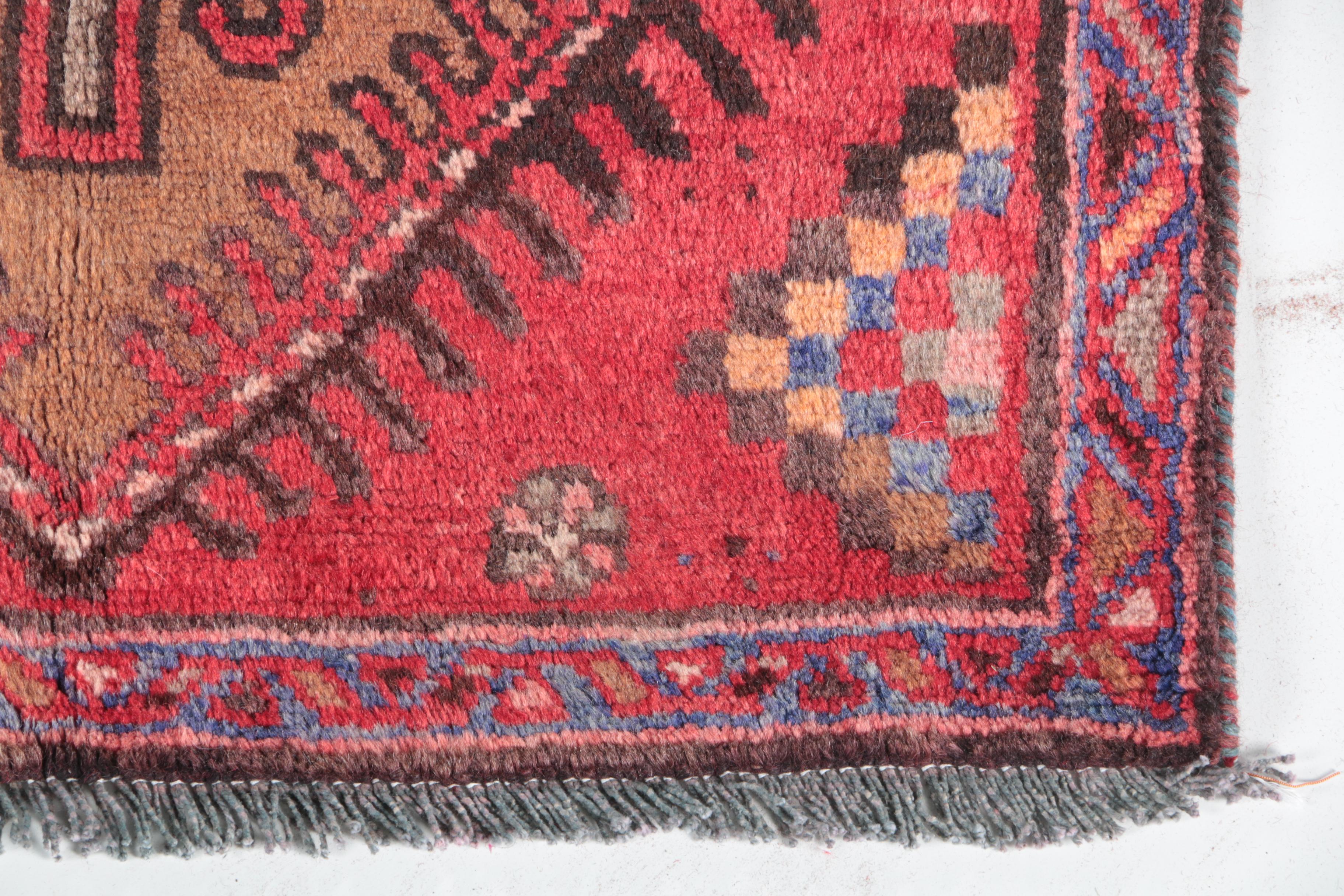 Hand-Knotted Central Asian Carpet Runner