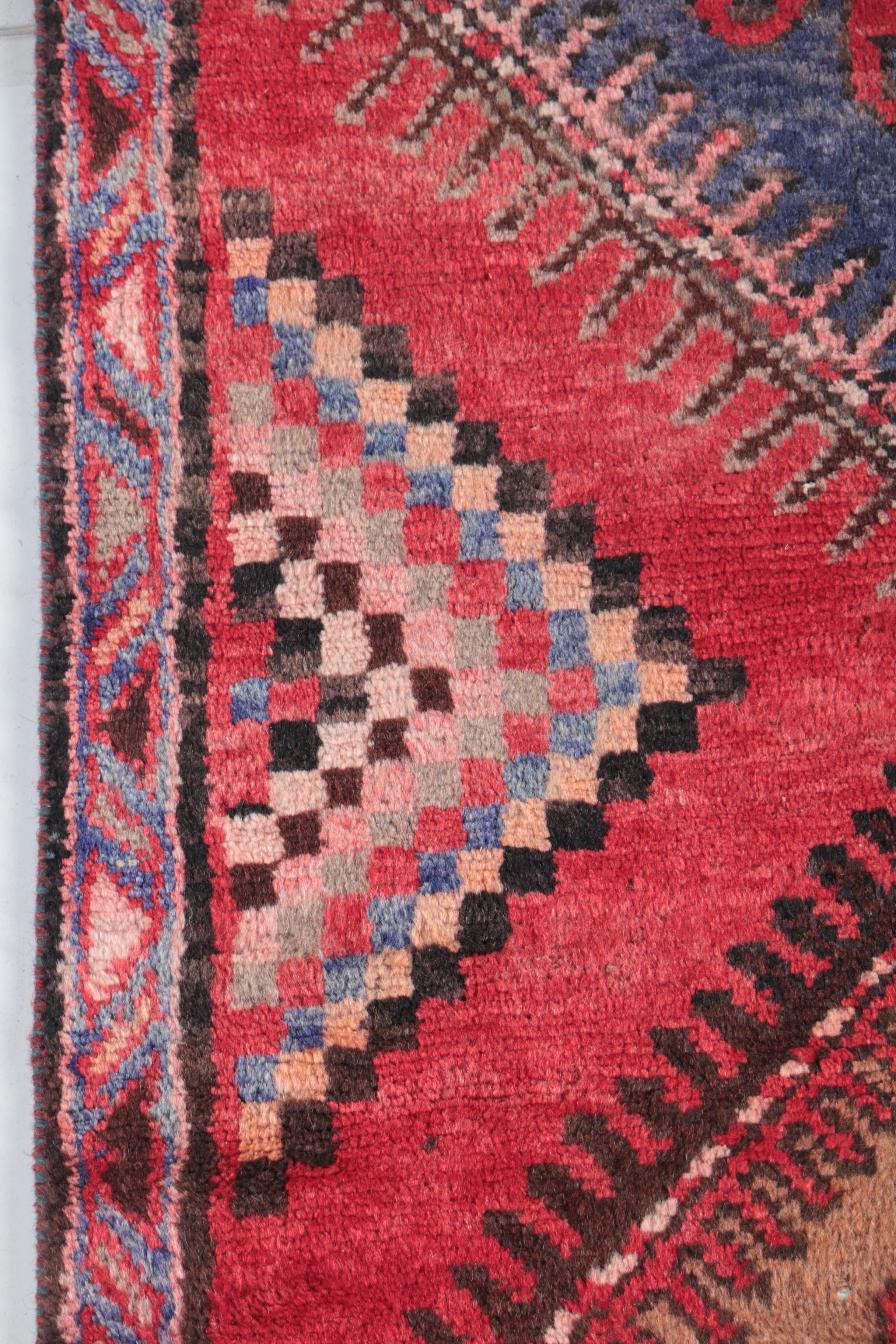 Hand-Knotted Central Asian Carpet Runner