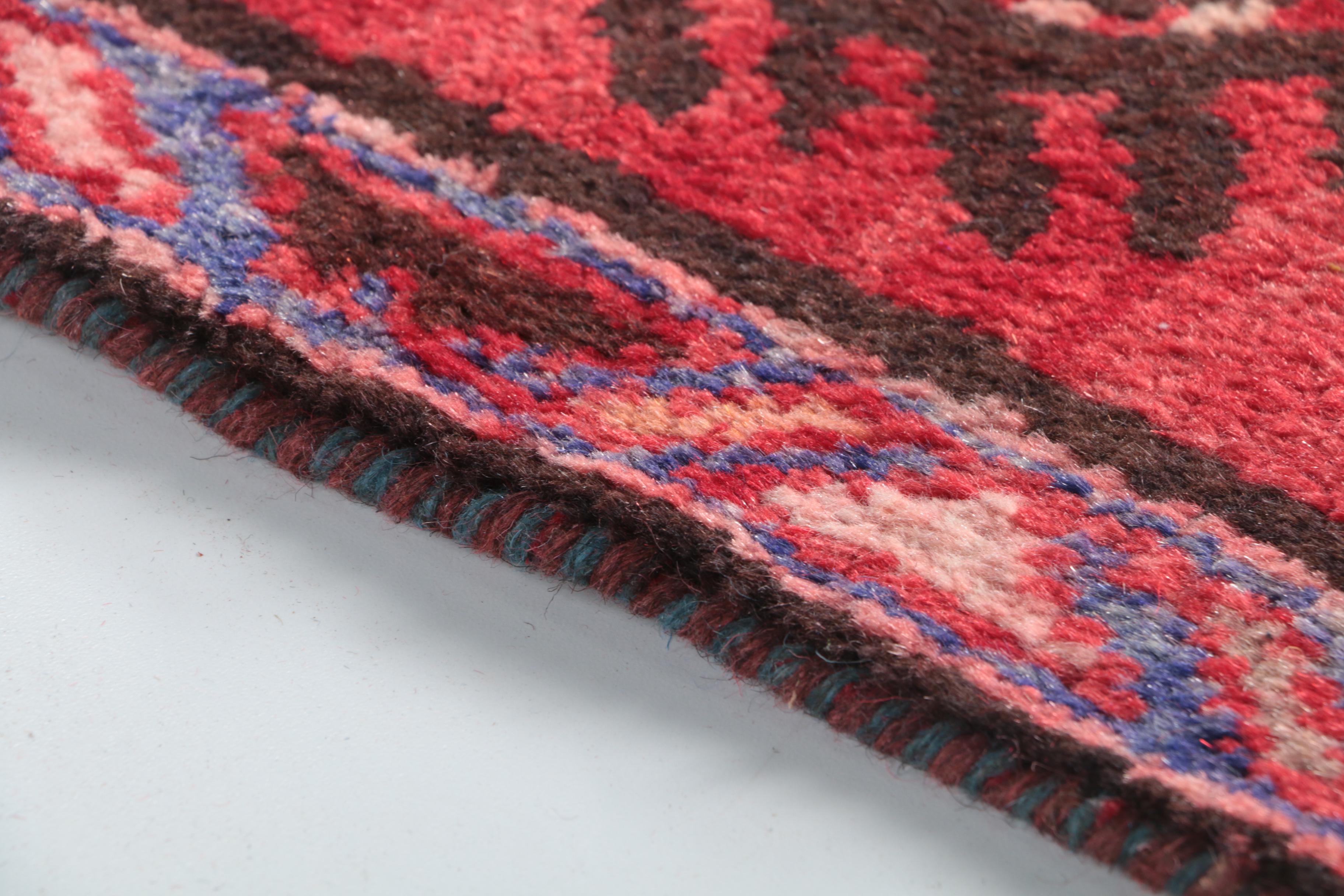 Hand-Knotted Central Asian Carpet Runner