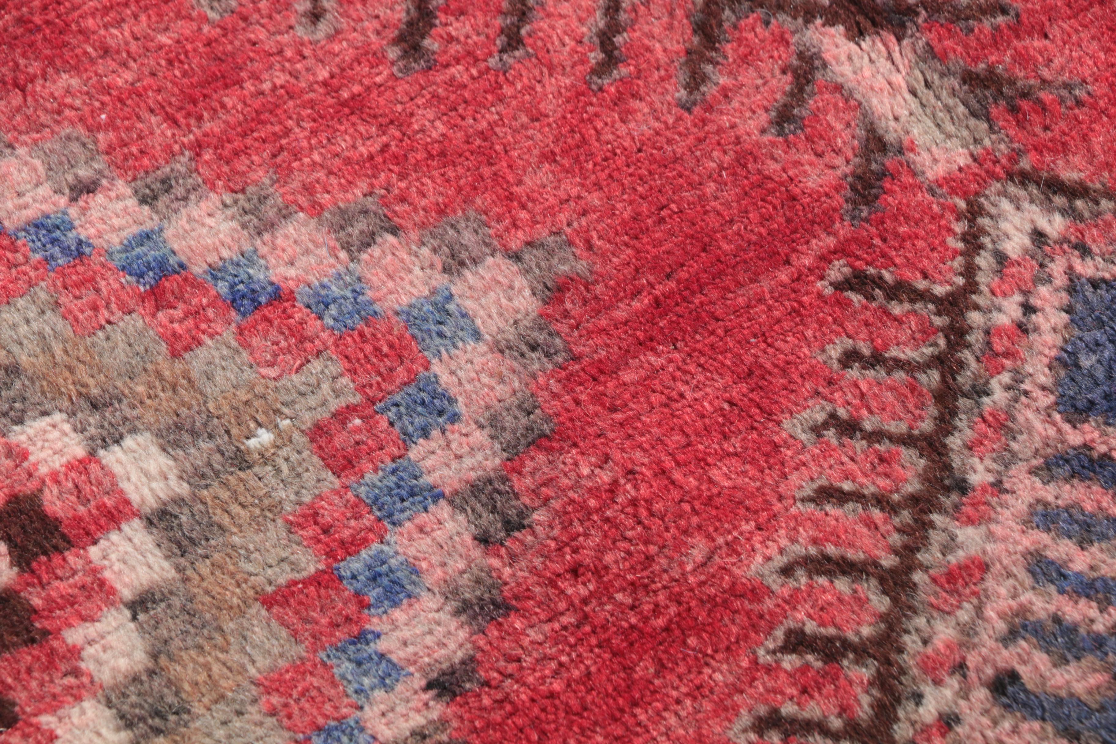 Hand-Knotted Central Asian Carpet Runner