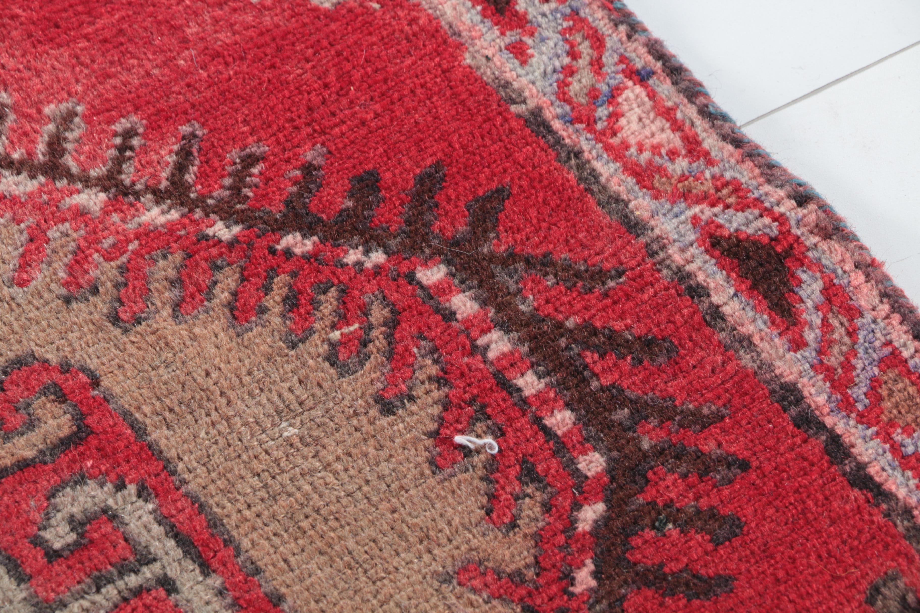 Hand-Knotted Central Asian Carpet Runner