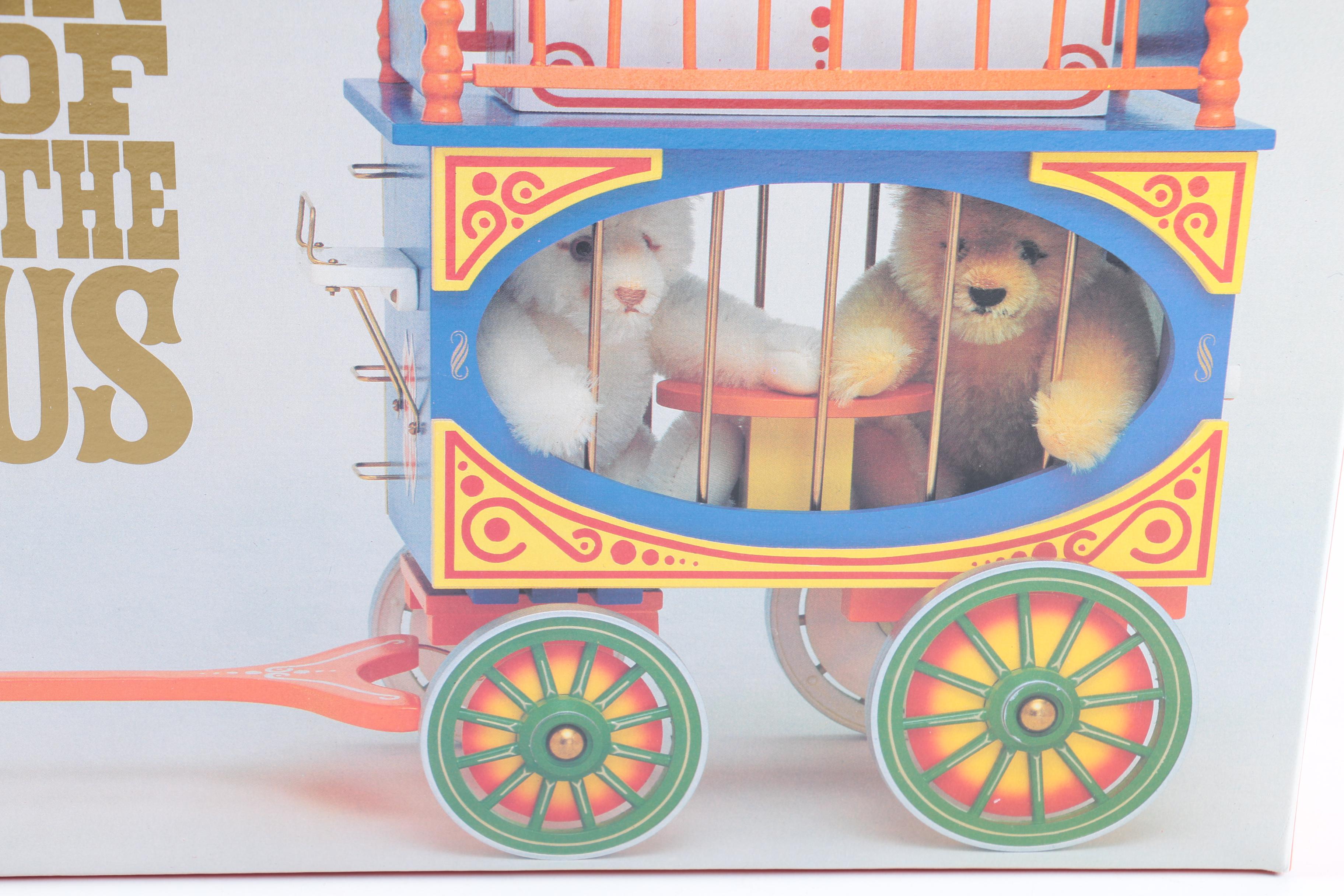 Steiff USA Exclusive "Golden Age of the Circus" Teddy Bears and Circus Wagon