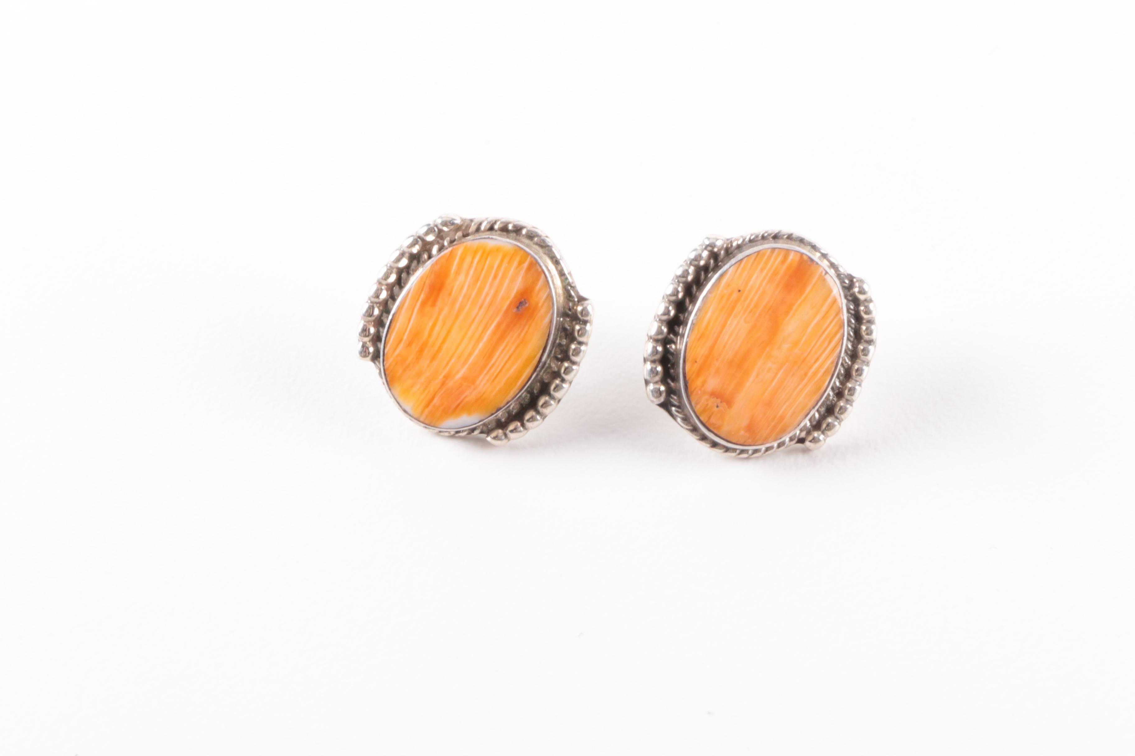 Fetish Necklace Selection Including Sterling Silver Earrings