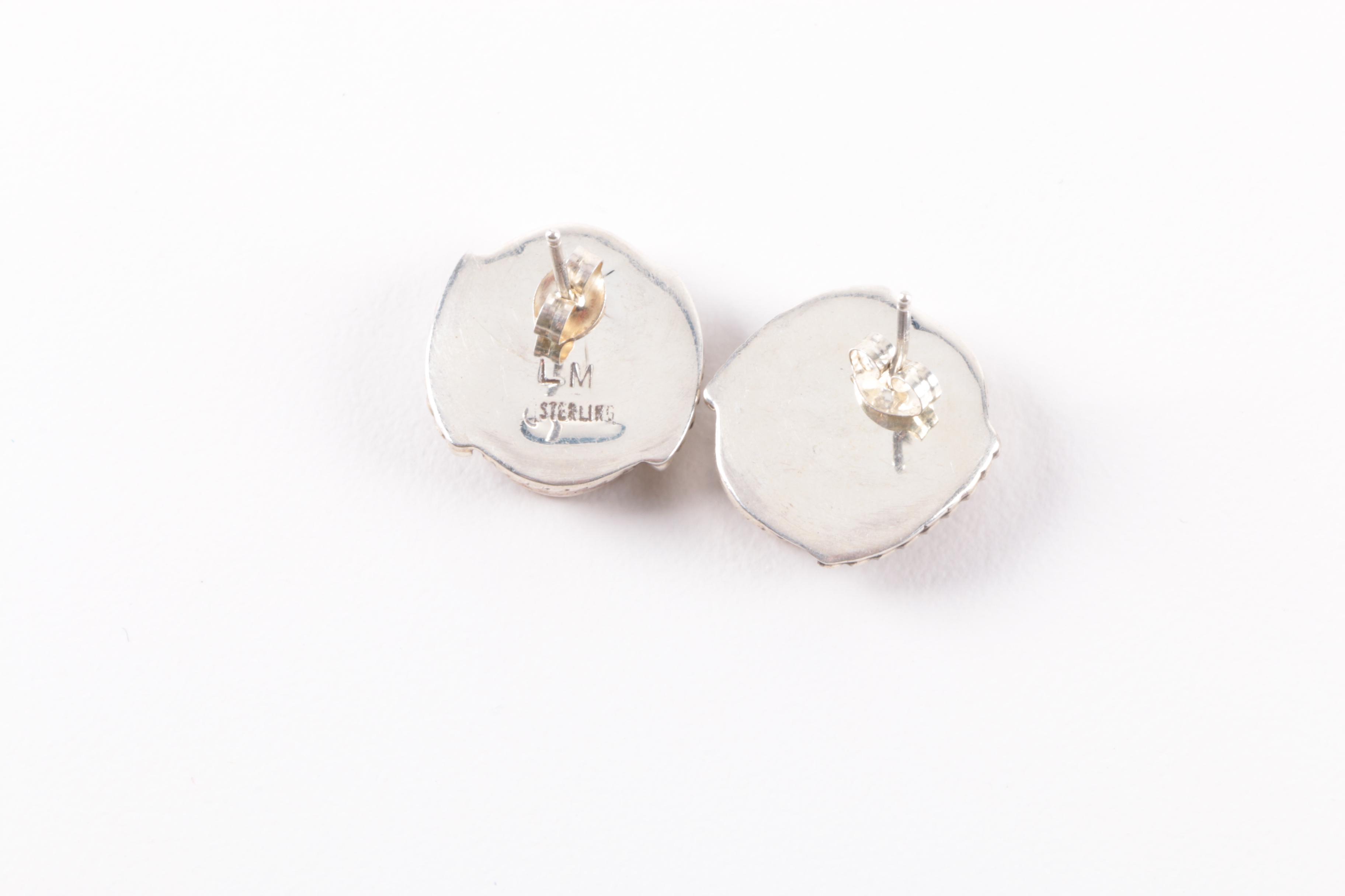 Fetish Necklace Selection Including Sterling Silver Earrings