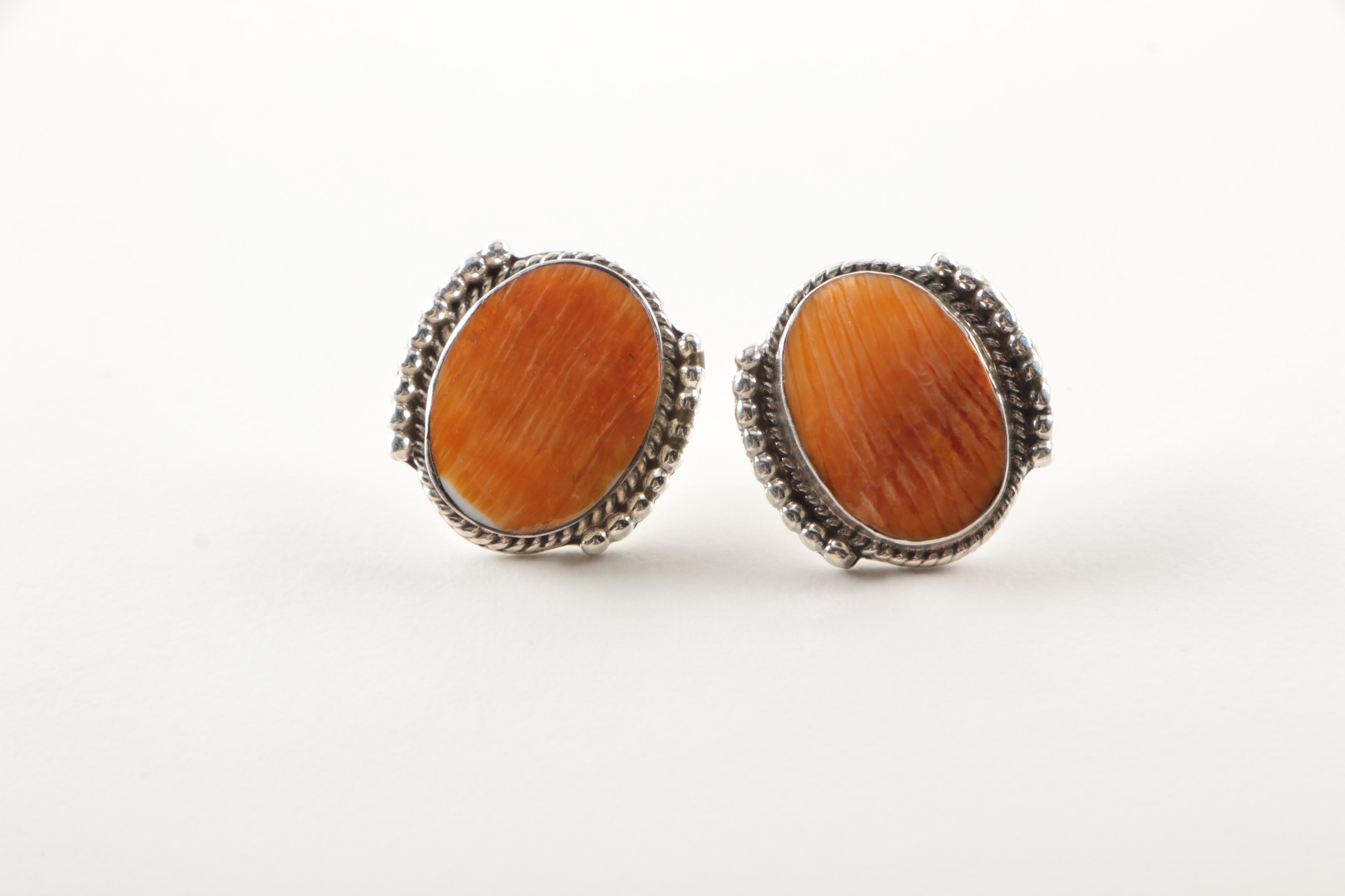 Fetish Necklace Selection Including Sterling Silver Earrings