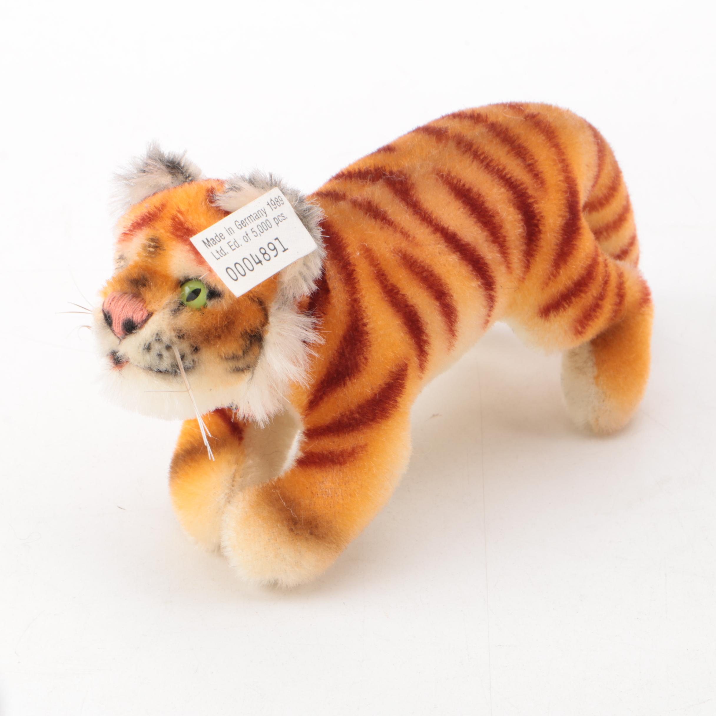 Vintage Steiff "Golden Age of The Circus" Wooden Cage and Tiger