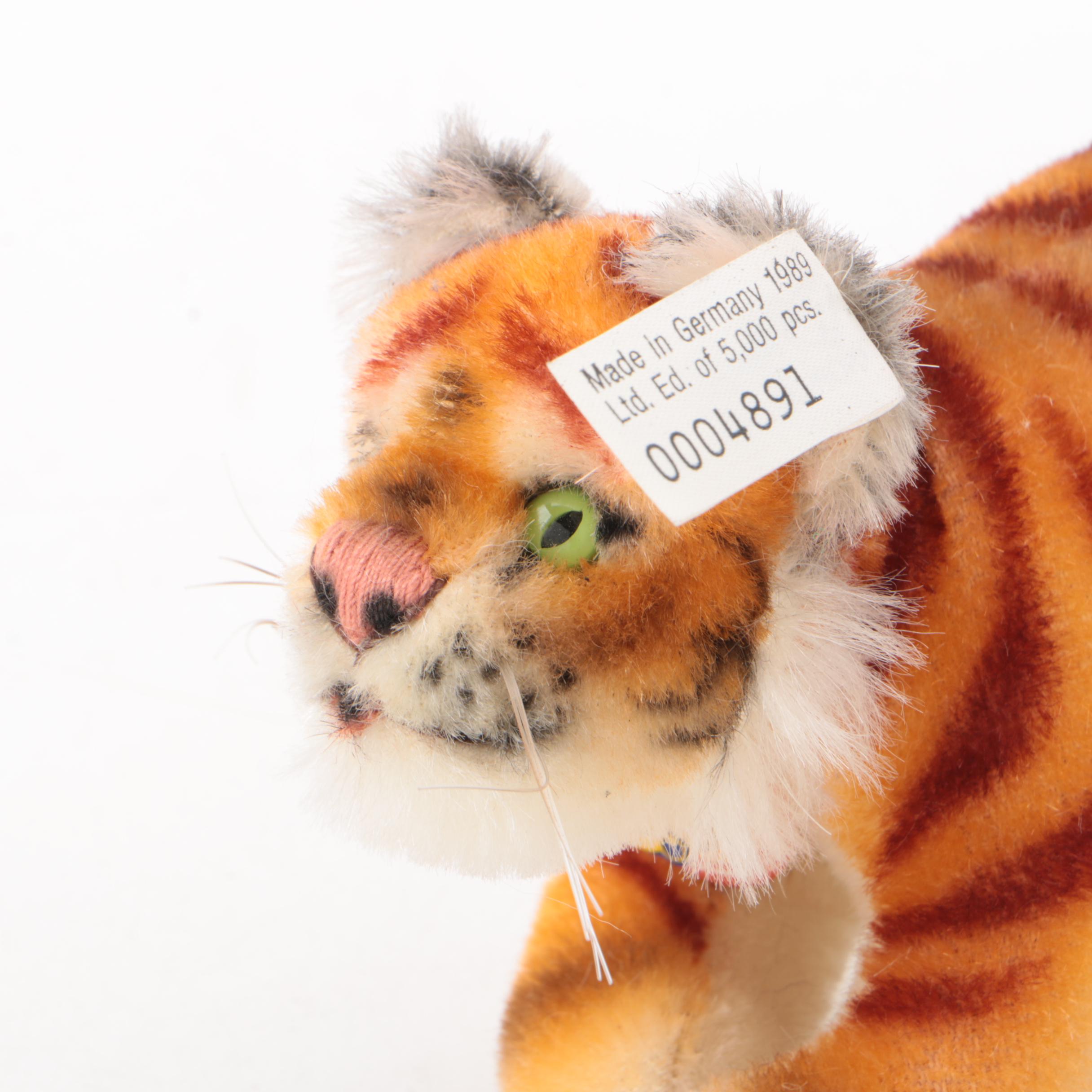 Vintage Steiff "Golden Age of The Circus" Wooden Cage and Tiger