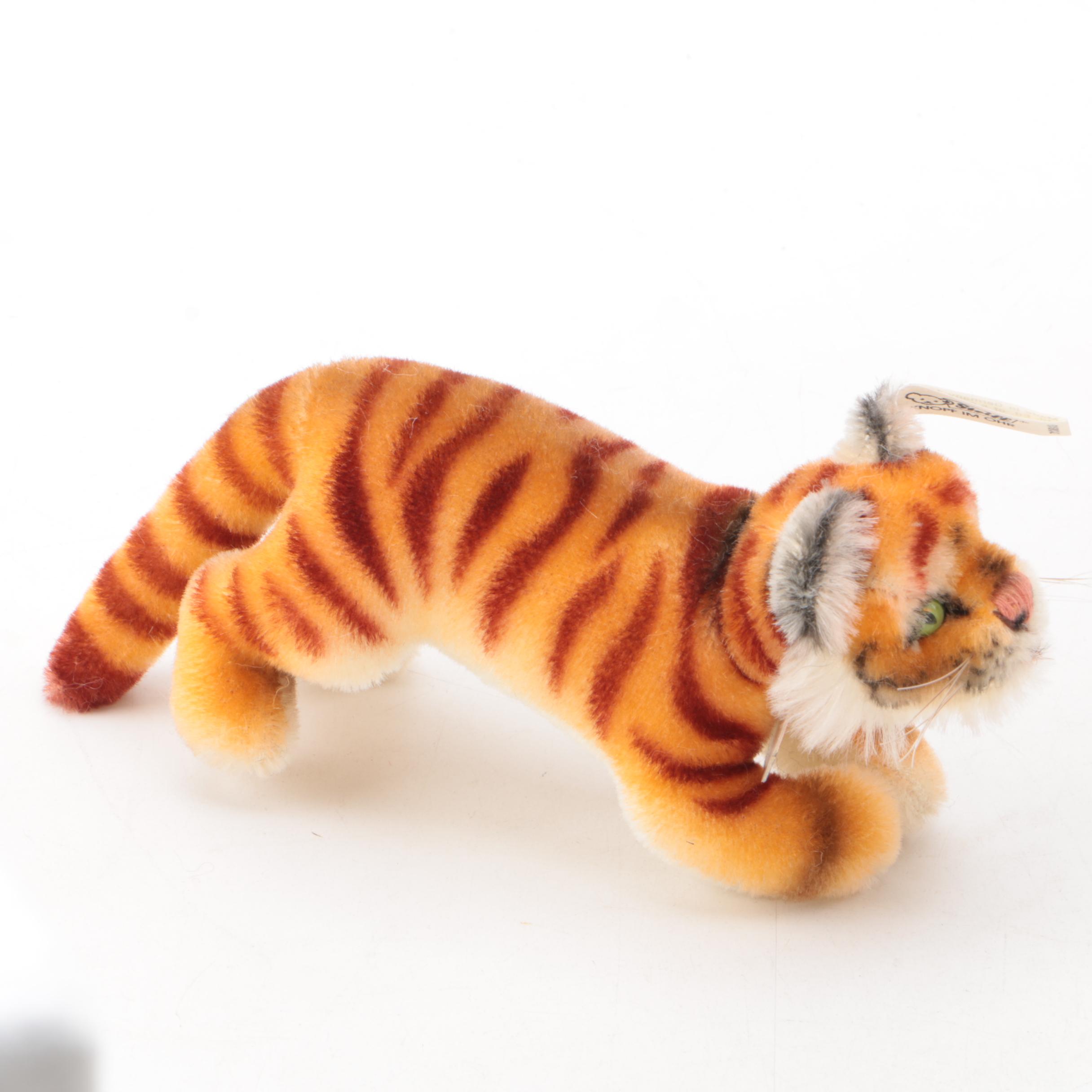 Vintage Steiff "Golden Age of The Circus" Wooden Cage and Tiger