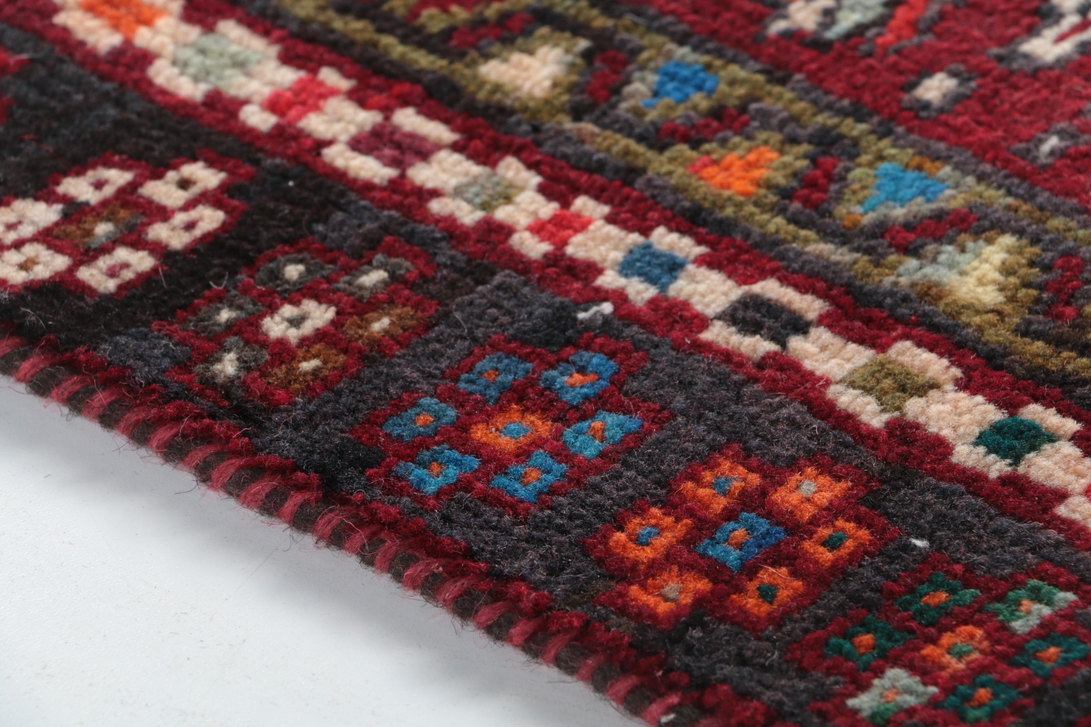 Hand-Knotted Persian Karaja Carpet Runner
