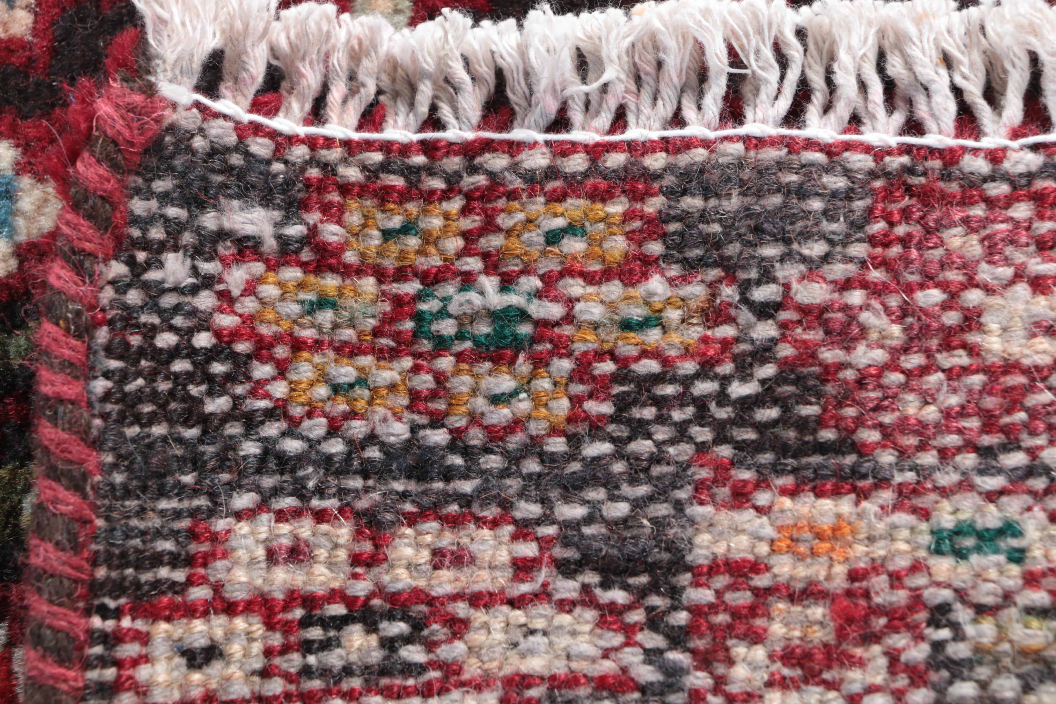 Hand-Knotted Persian Karaja Carpet Runner