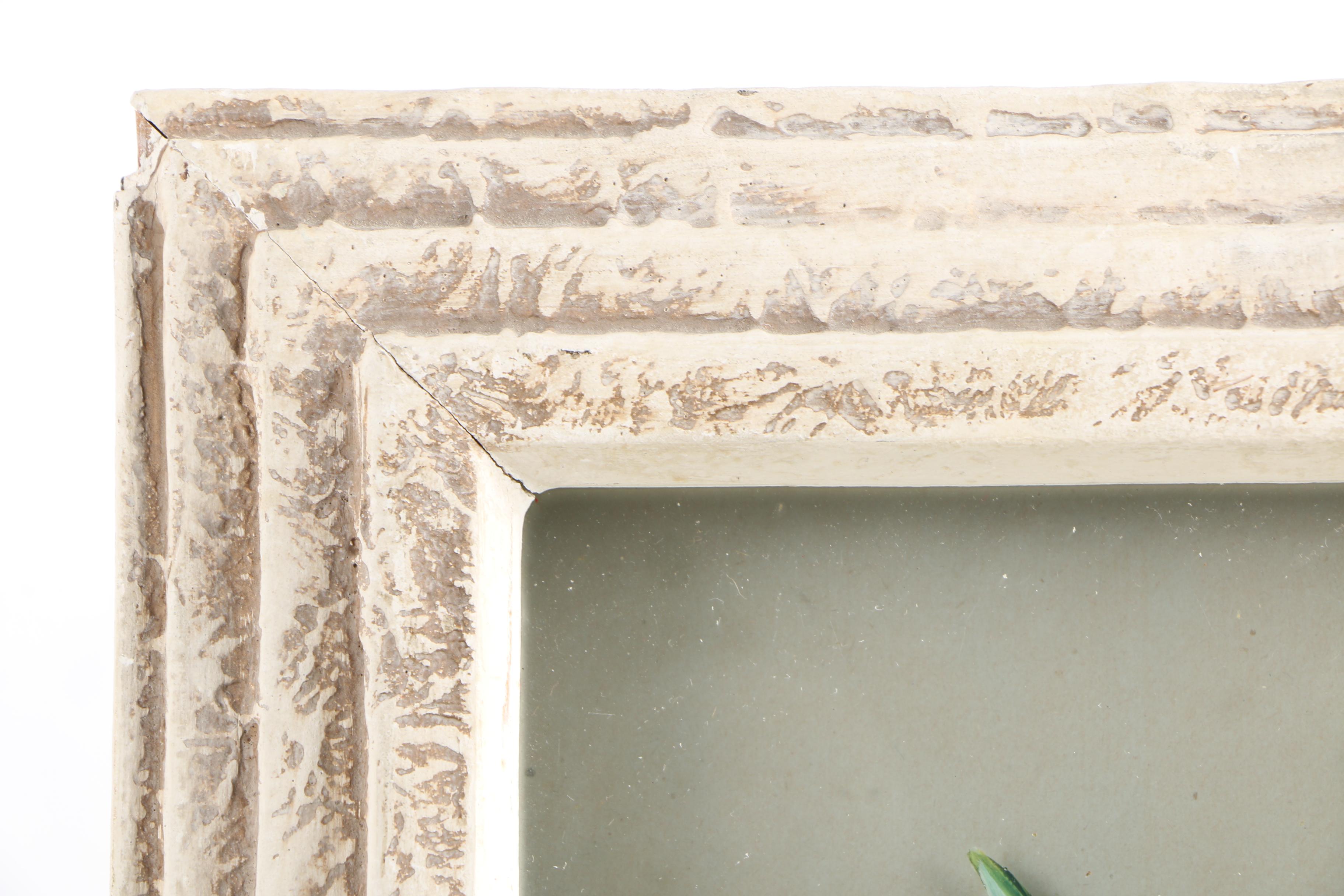 H. Garnier Reverse Painting on Layered Glass