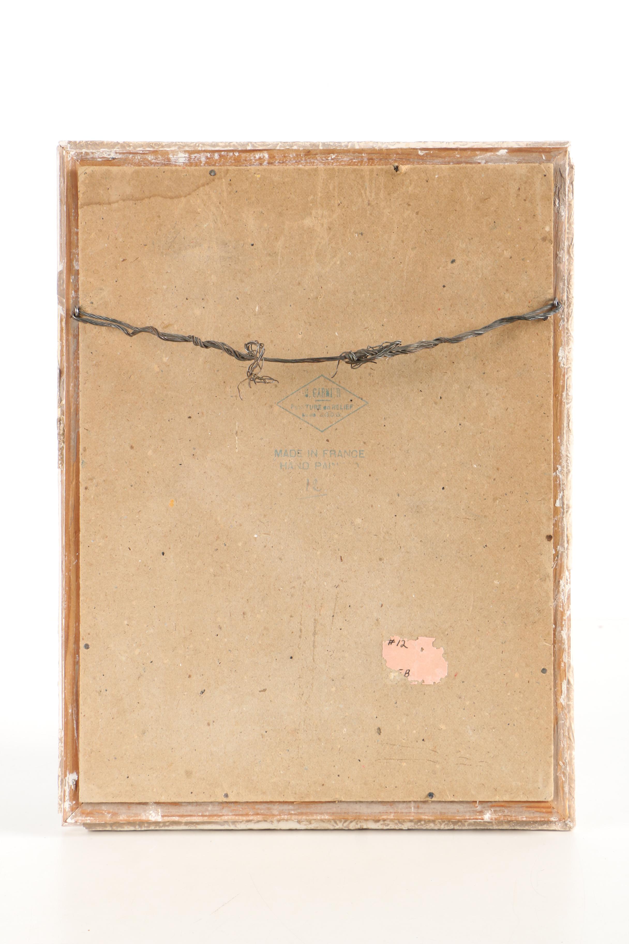 H. Garnier Reverse Painting on Layered Glass