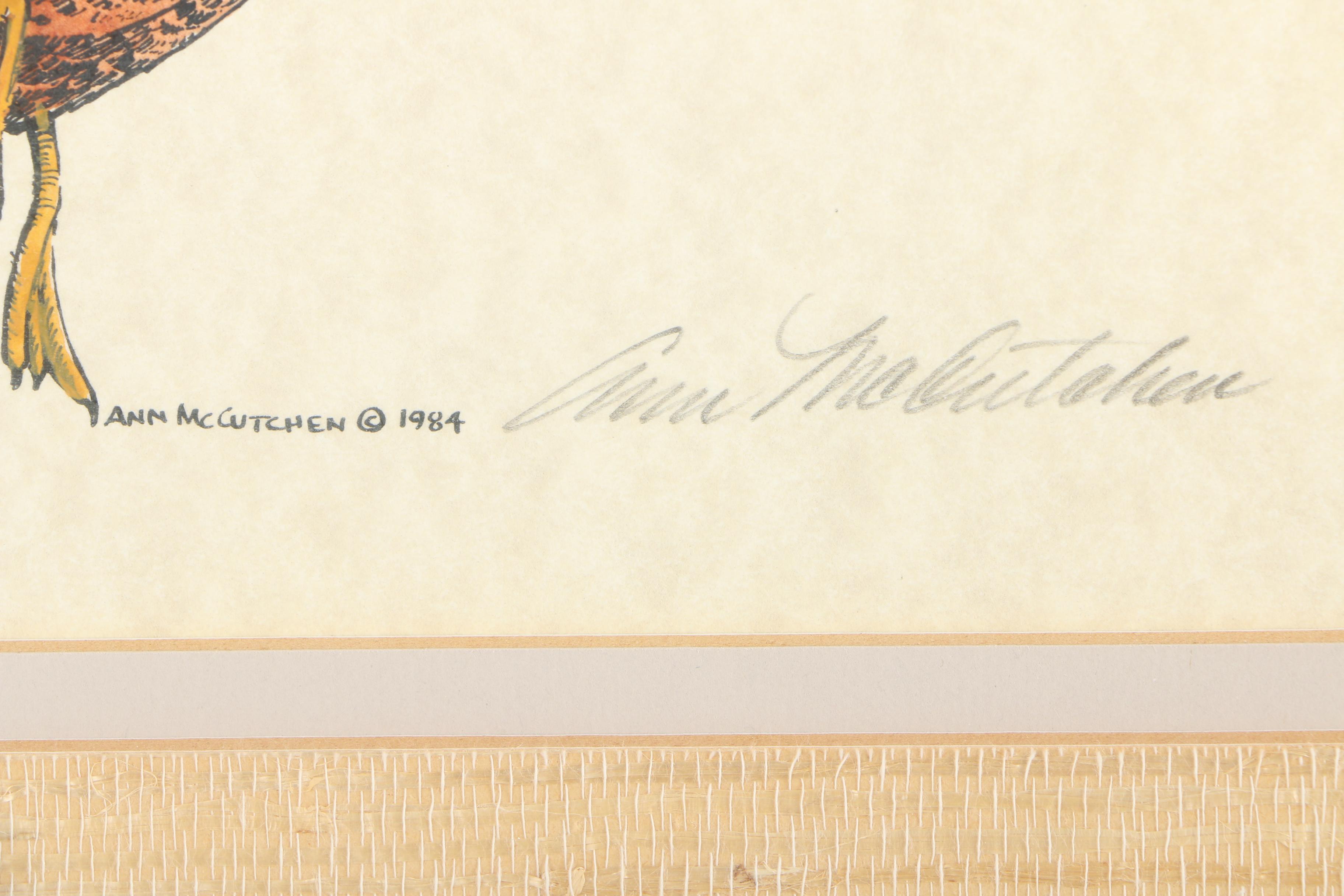 Ann McCutchen Hand-Colored Lithographs