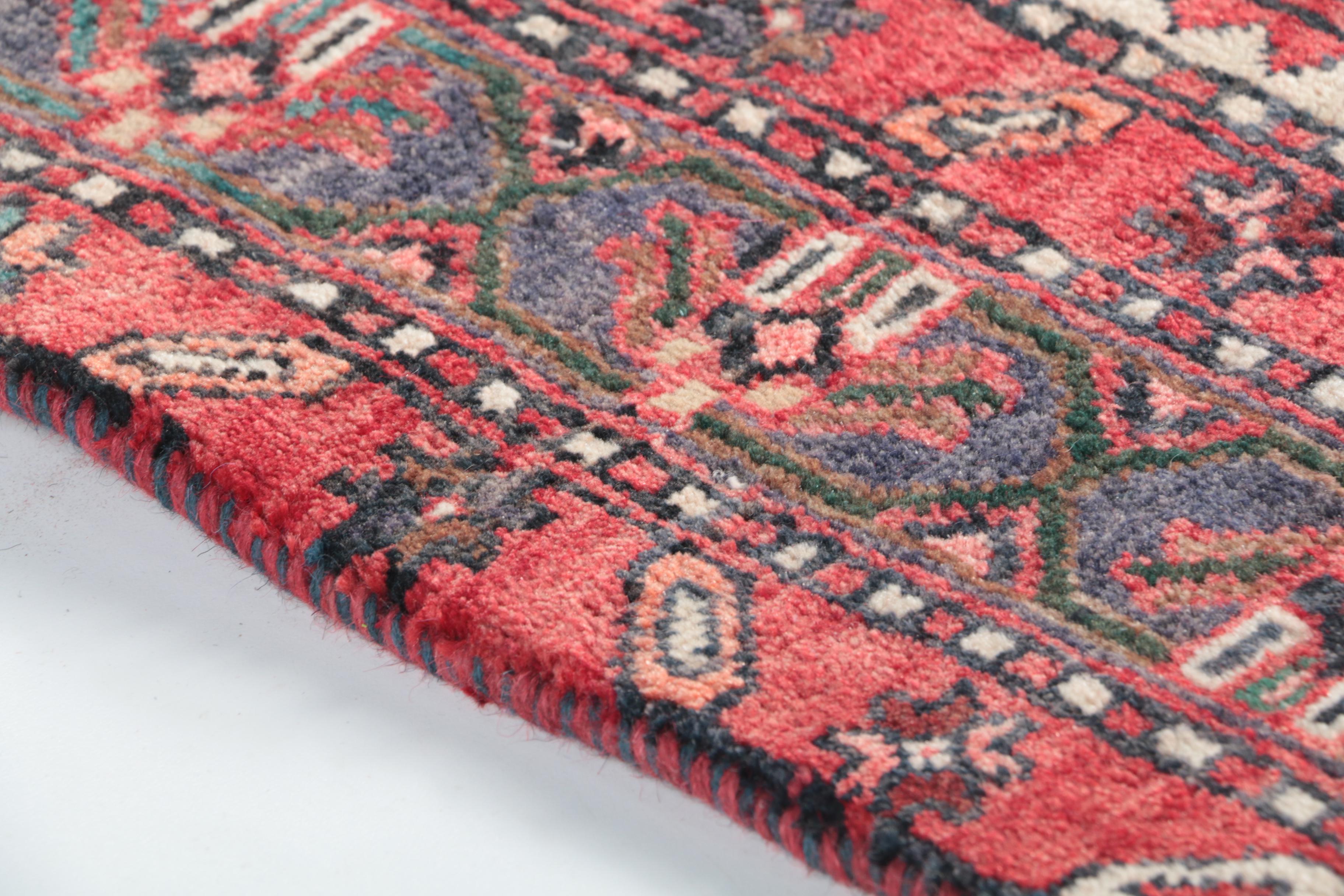 Hand-Knotted Shirvan Kazak Wool Carpet Runner