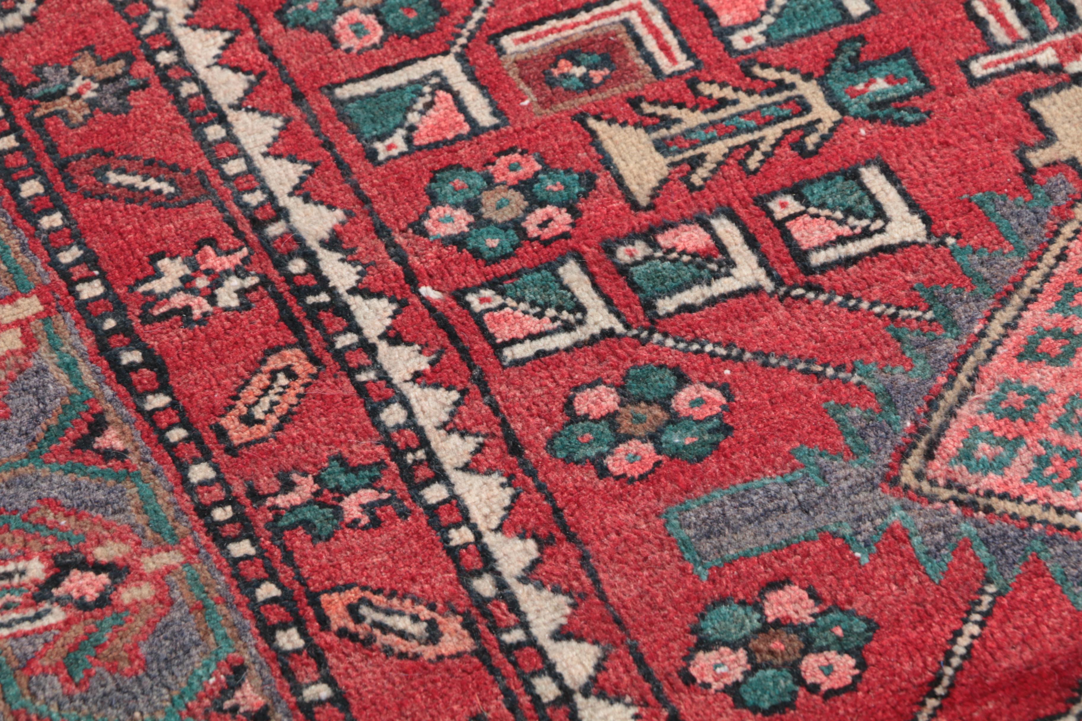 Hand-Knotted Shirvan Kazak Wool Carpet Runner
