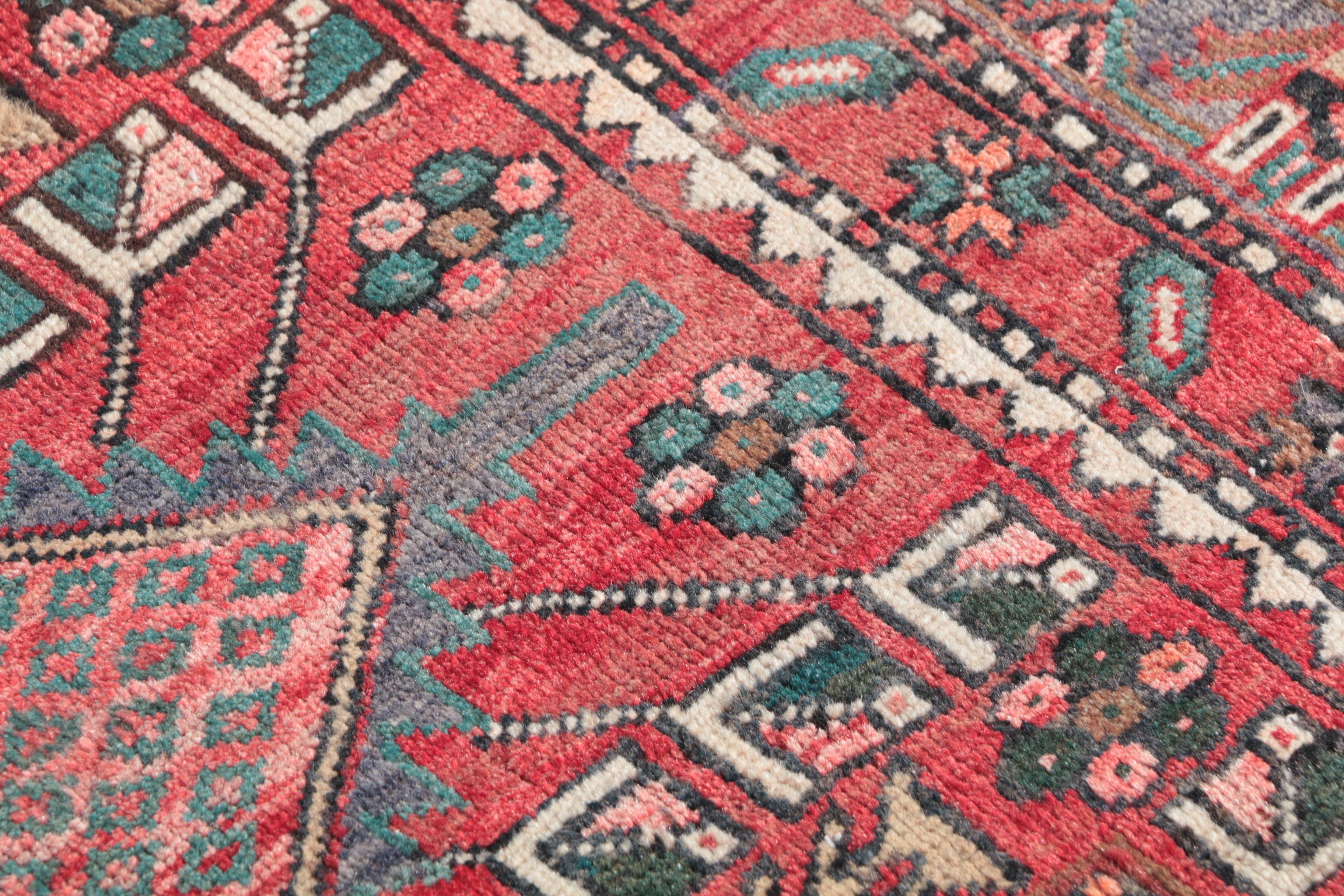 Hand-Knotted Shirvan Kazak Wool Carpet Runner