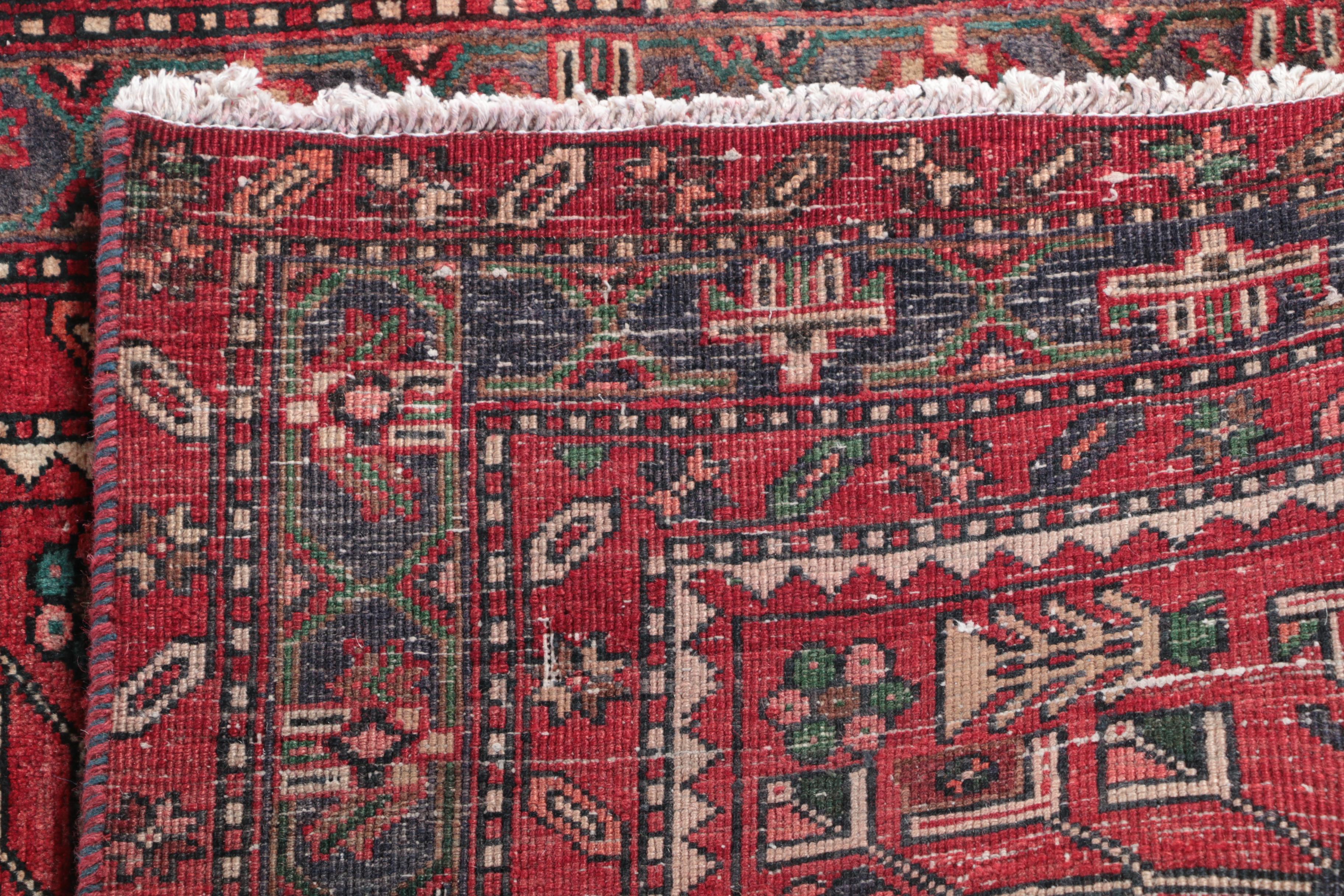 Hand-Knotted Shirvan Kazak Wool Carpet Runner