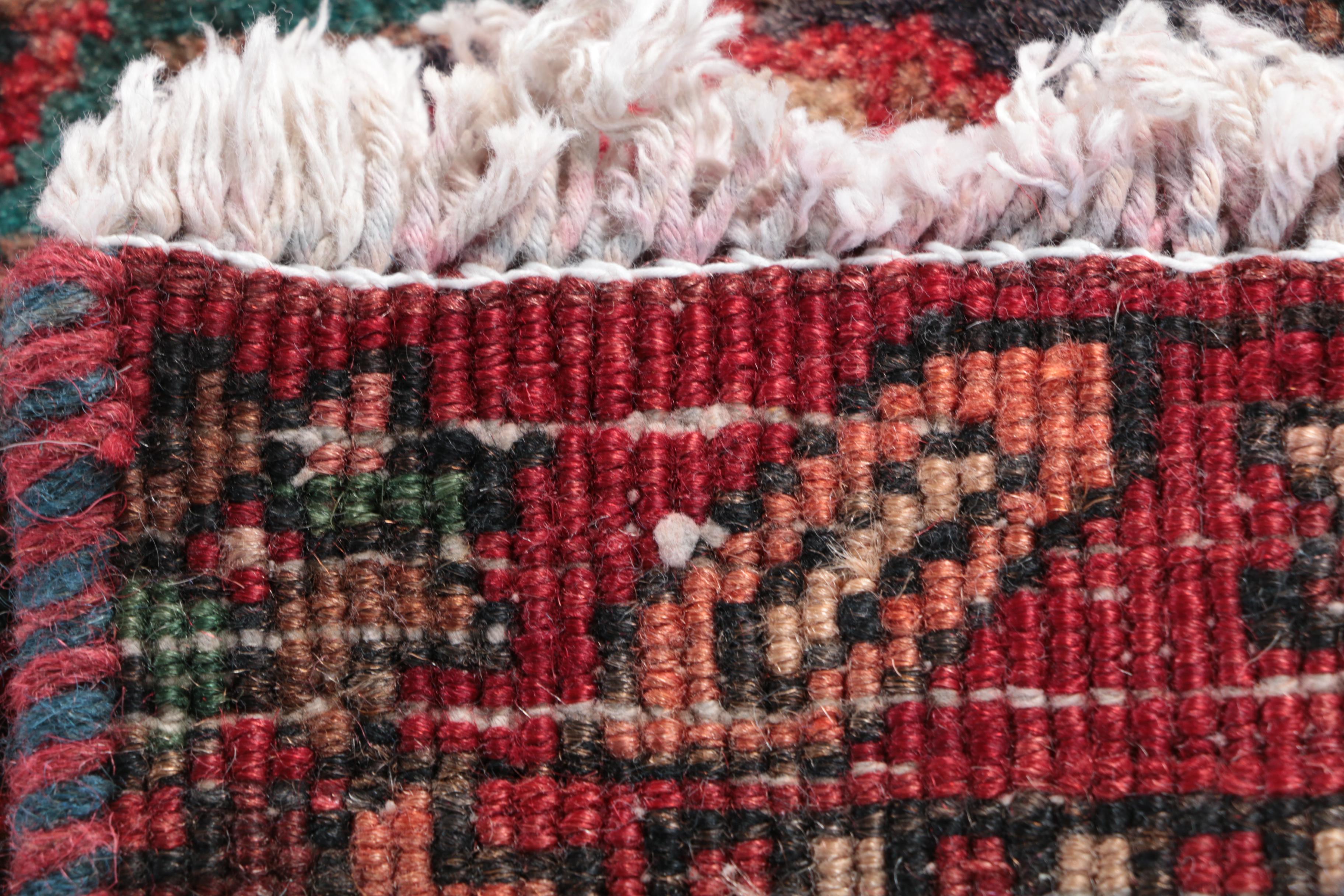 Hand-Knotted Shirvan Kazak Wool Carpet Runner