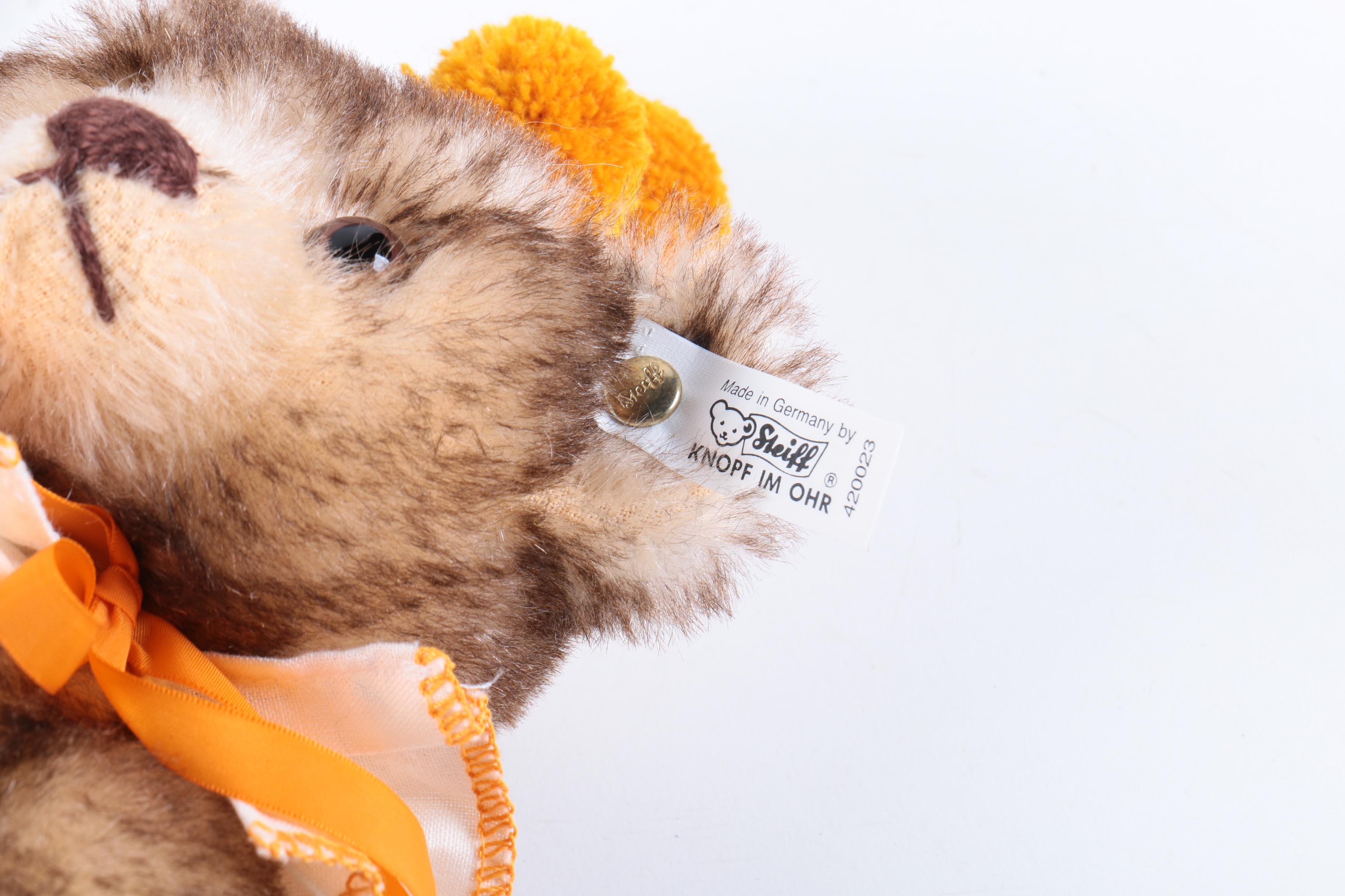 Steiff Limited Edition "Teddy Clown", "Rose", and "Sam" Teddy Bears