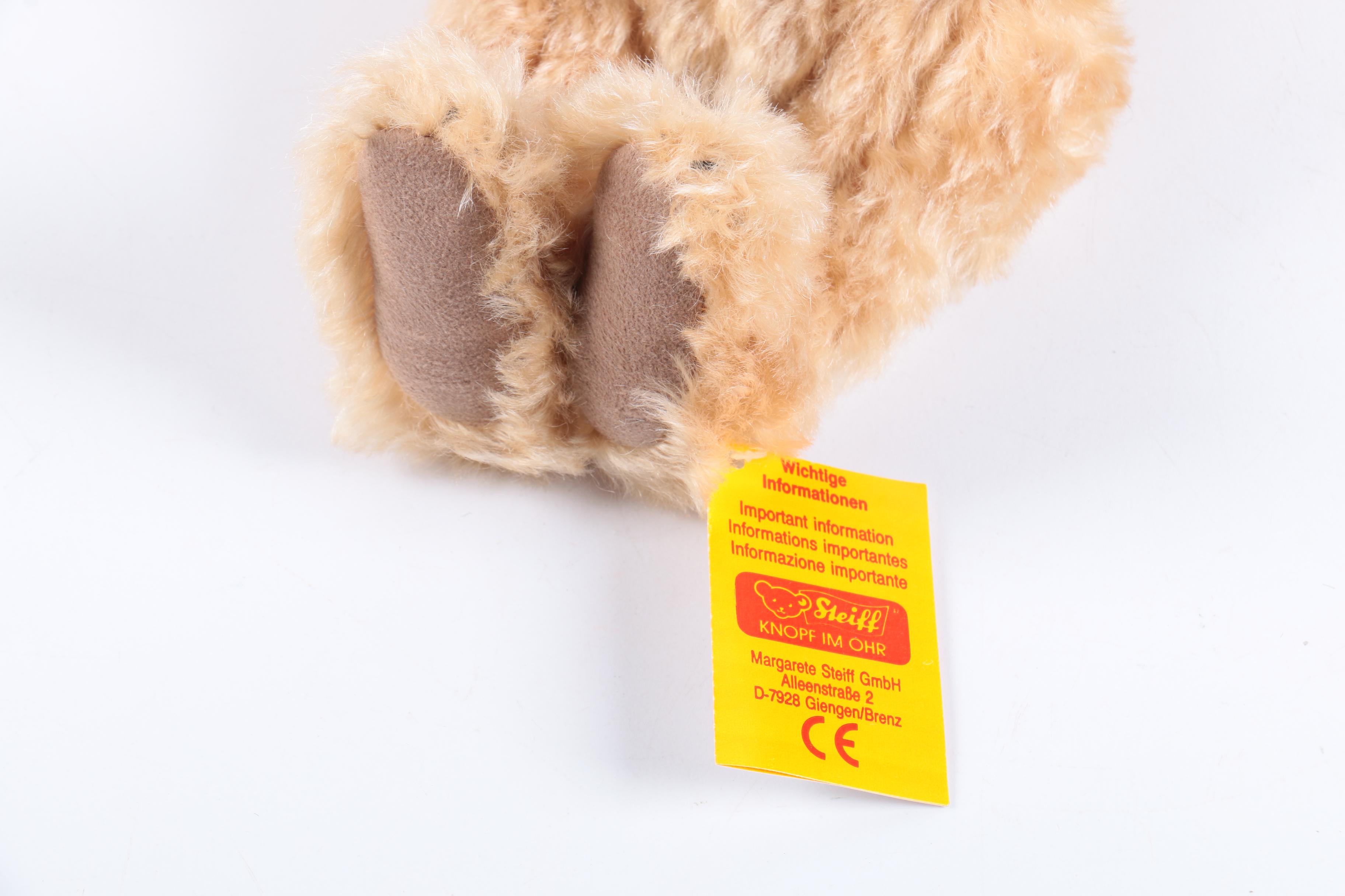 Steiff Limited Edition "Teddy Clown", "Rose", and "Sam" Teddy Bears