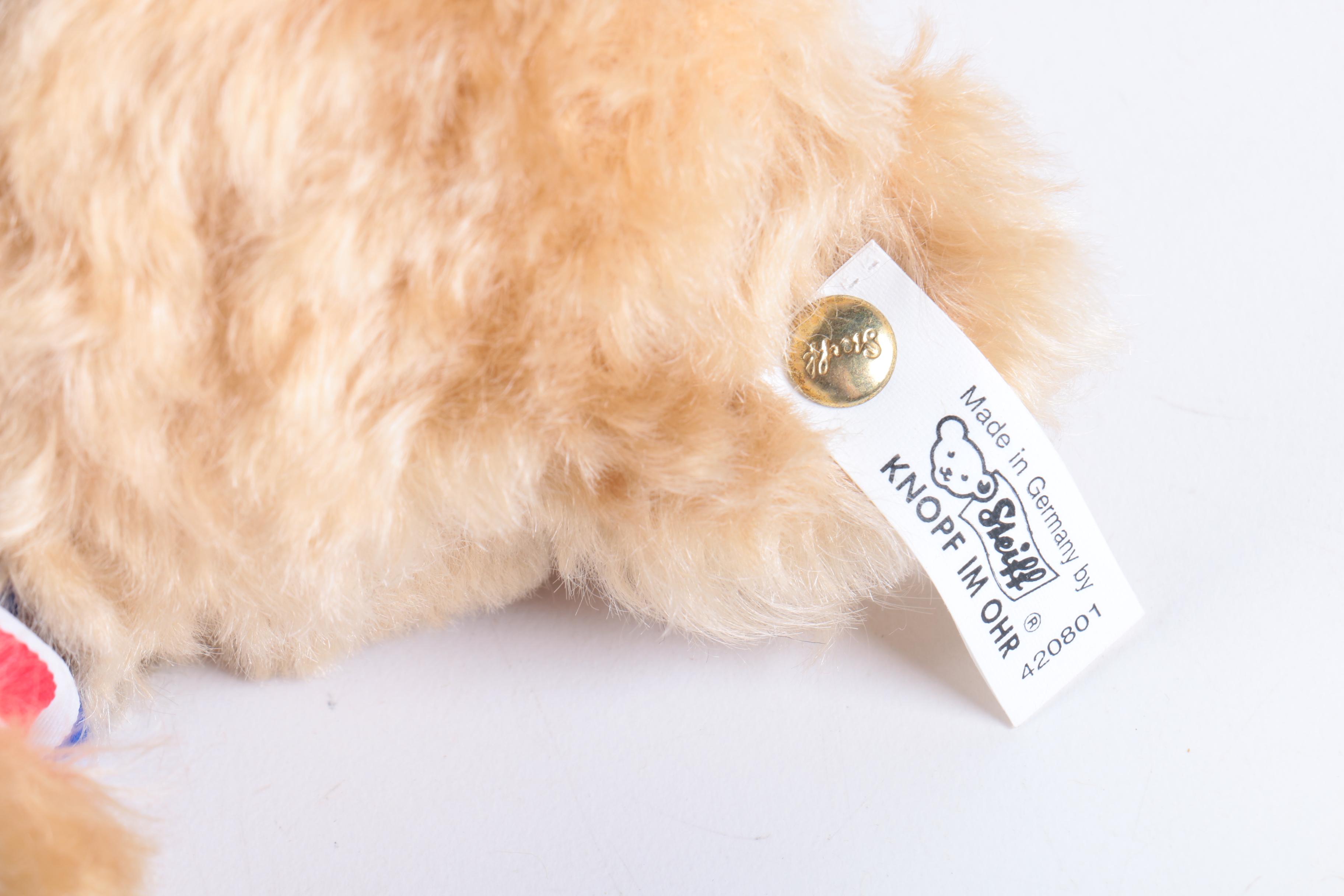 Steiff Limited Edition "Teddy Clown", "Rose", and "Sam" Teddy Bears