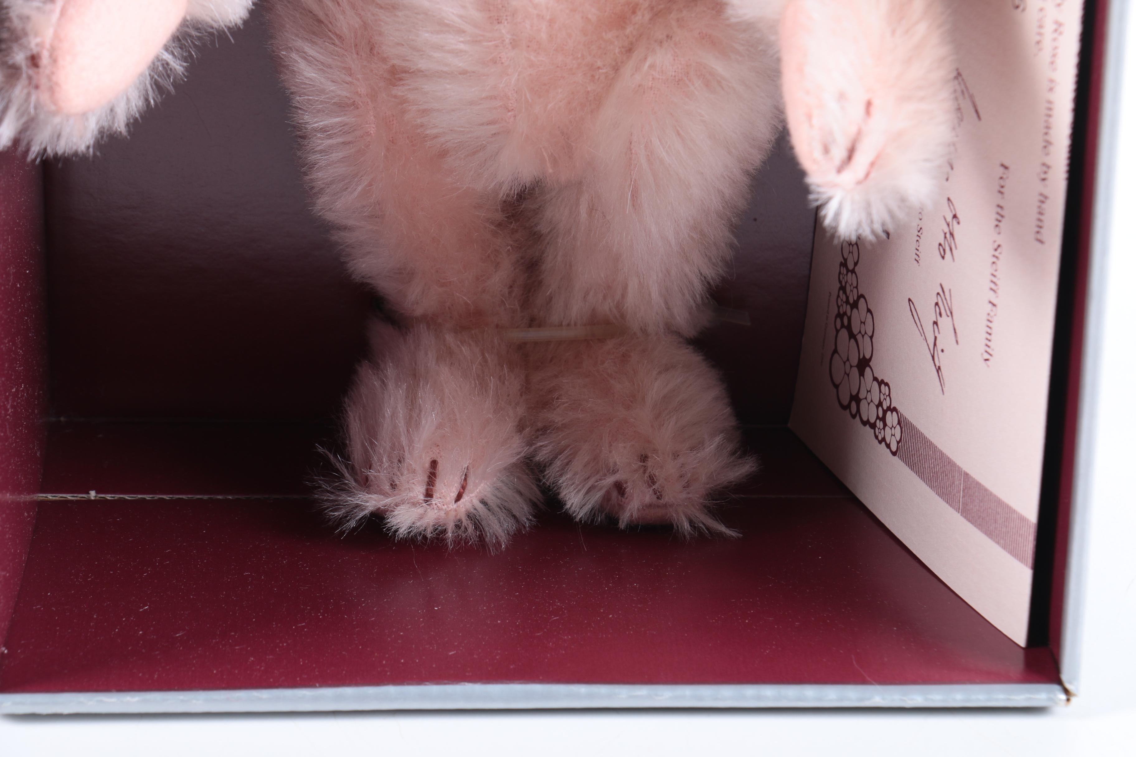 Steiff Limited Edition "Teddy Clown", "Rose", and "Sam" Teddy Bears