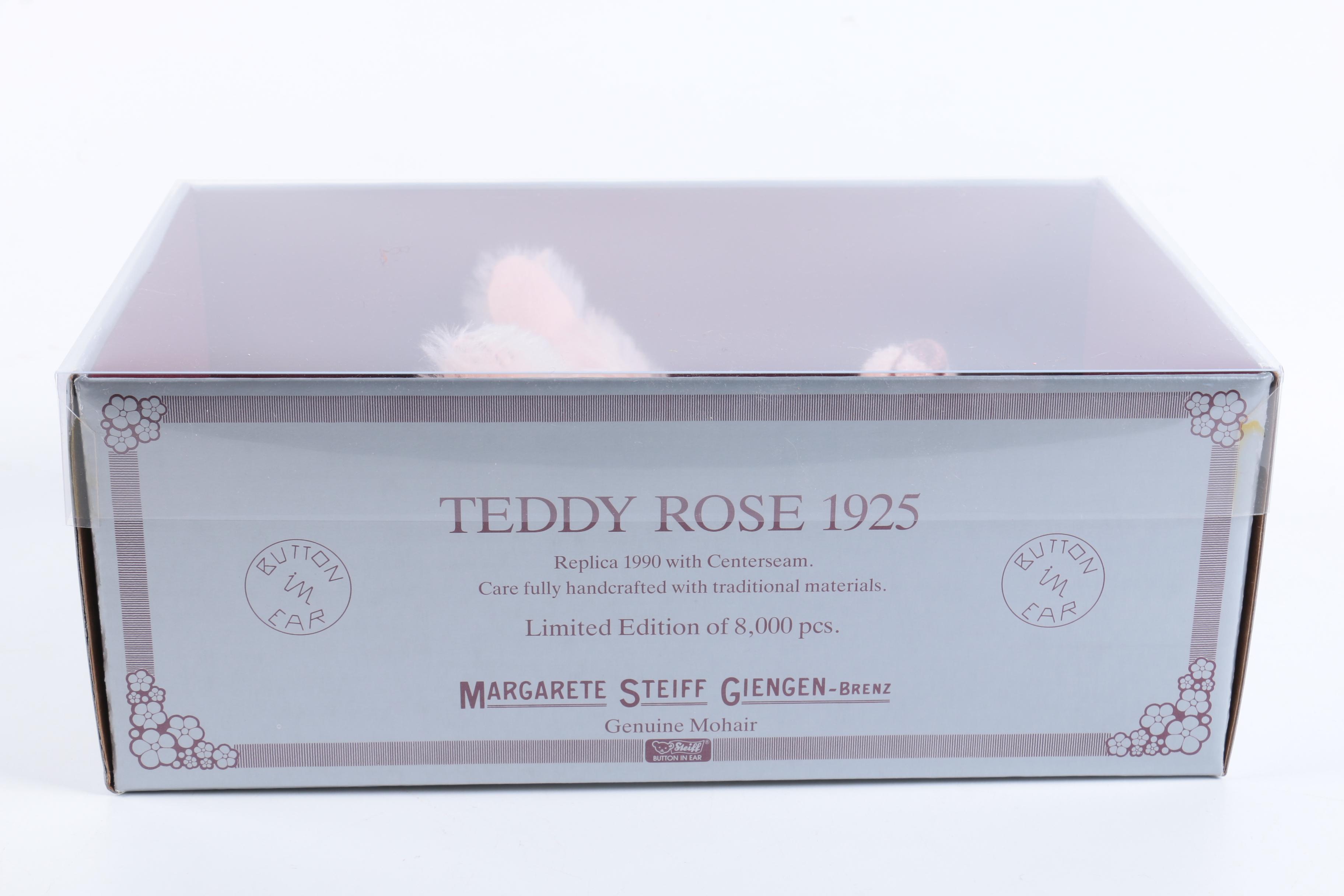 Steiff Limited Edition "Teddy Clown", "Rose", and "Sam" Teddy Bears