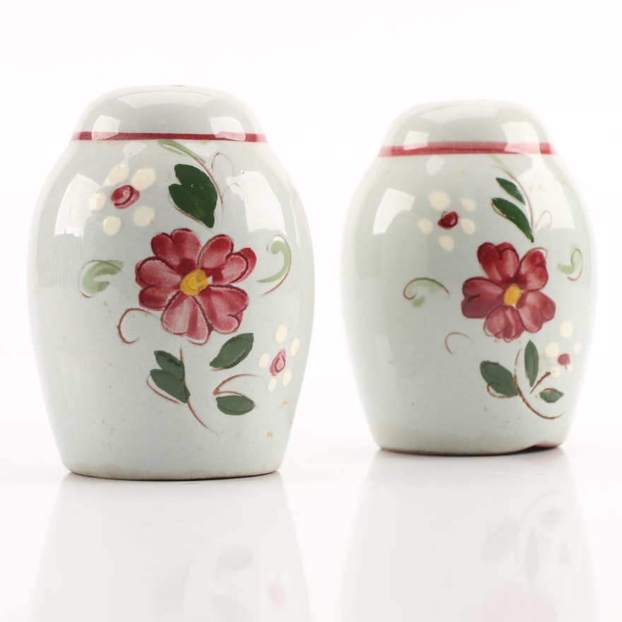 Circa 1960s Stangl "Garland" Salt and Pepper Shakers