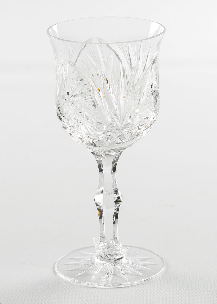 American Brilliant Period Style Cut Glass Barware