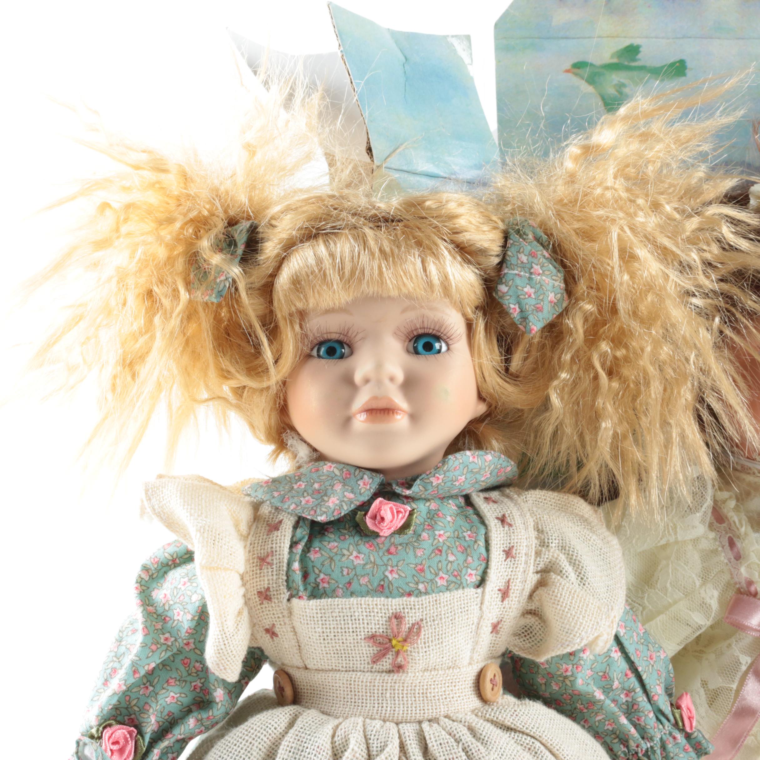Vintage Porcelain Dolls Including Brinn's and Heritage Signature