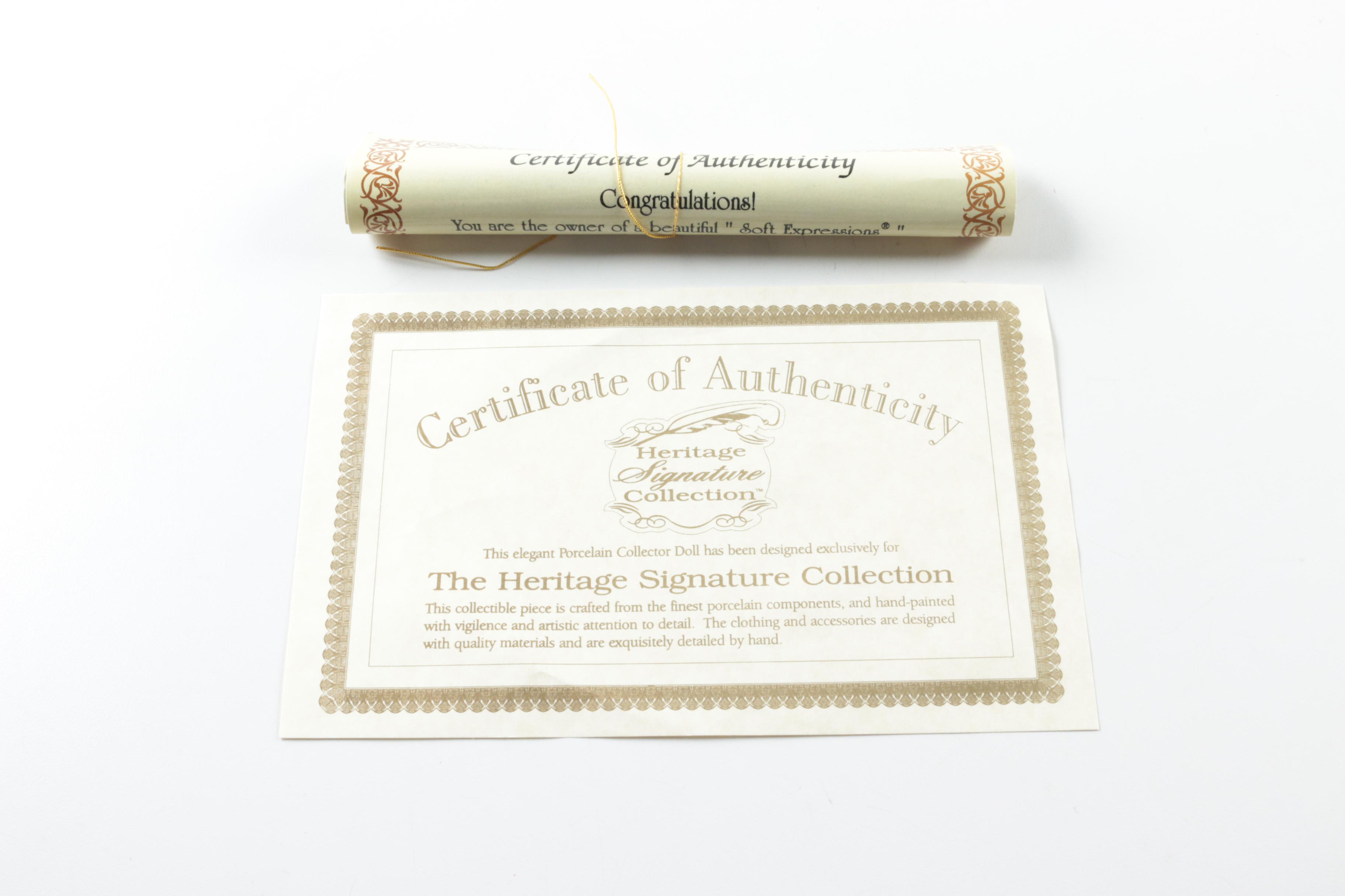 Vintage Porcelain Dolls Including Brinn's and Heritage Signature