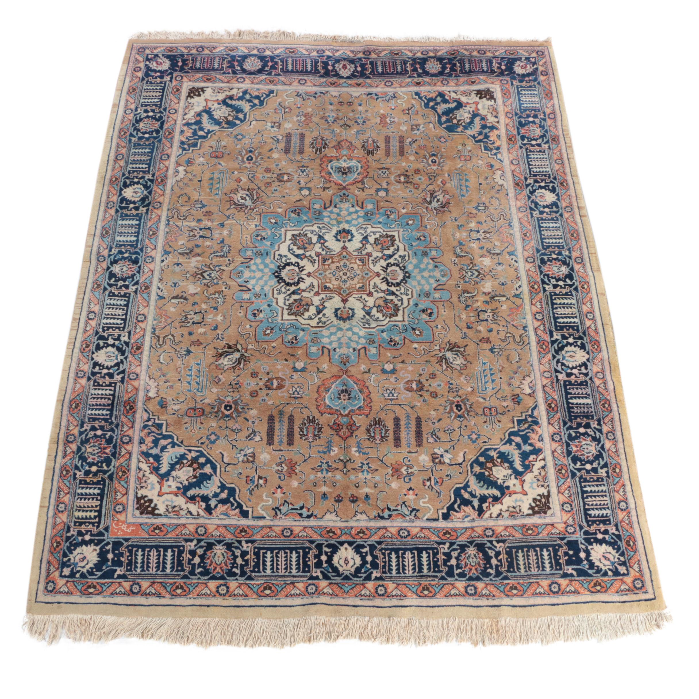 Hand-Knotted Persian Wool Area Rug