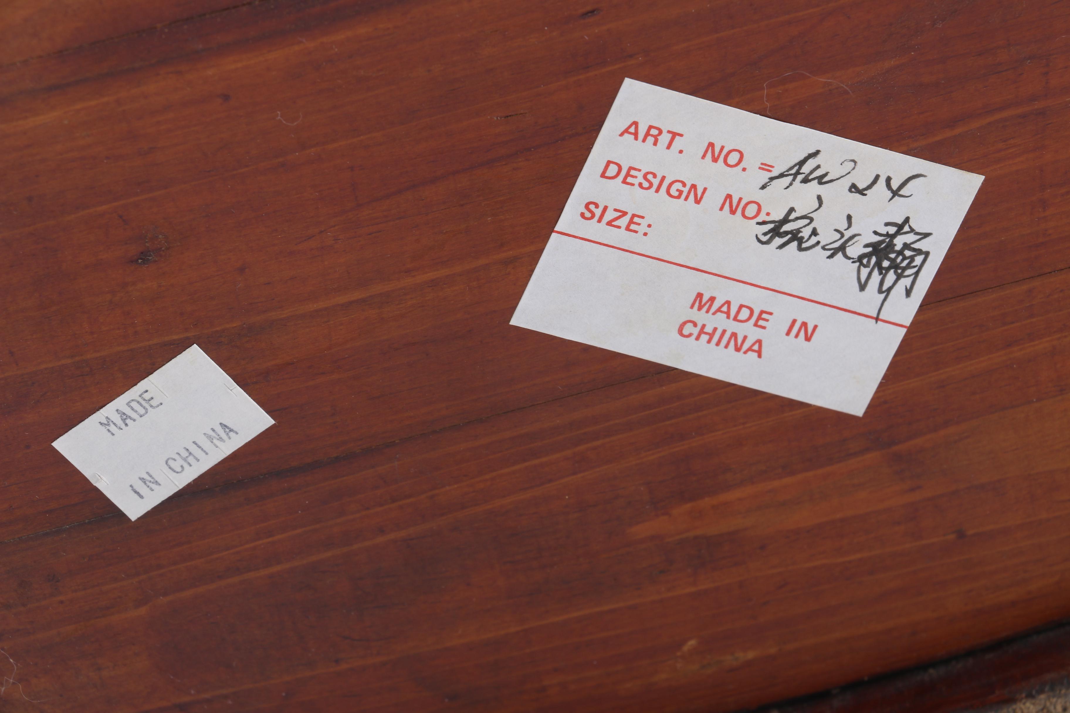 Vintage Carved Chinese Lunch Box Baskets