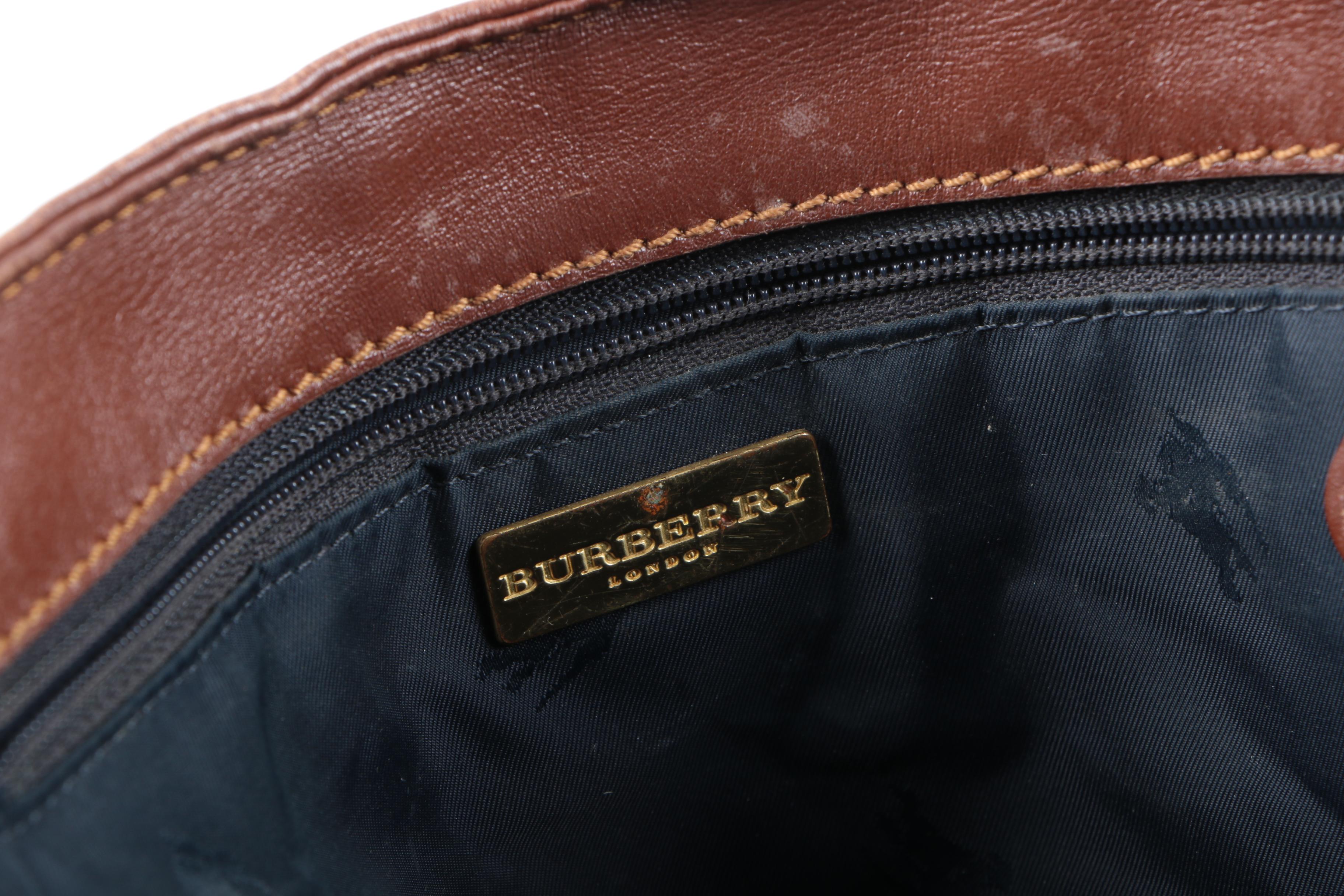 Burberry Coated Canvas "Haymarket Check" Tote