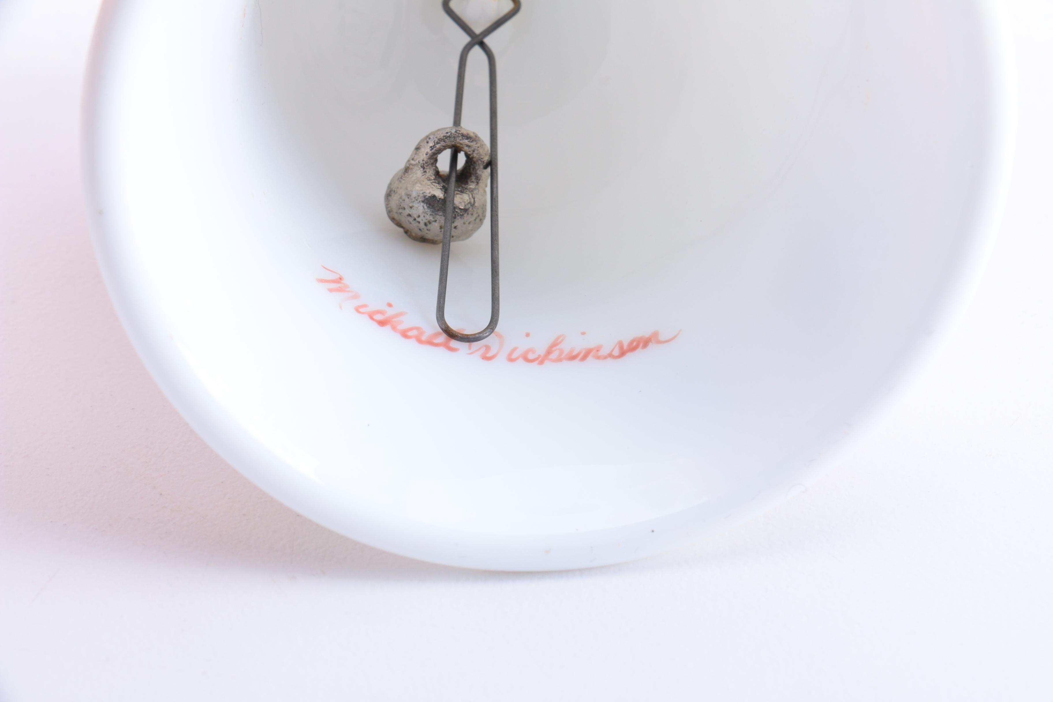 Vintage Signed Glass and Ceramic Hand Bells