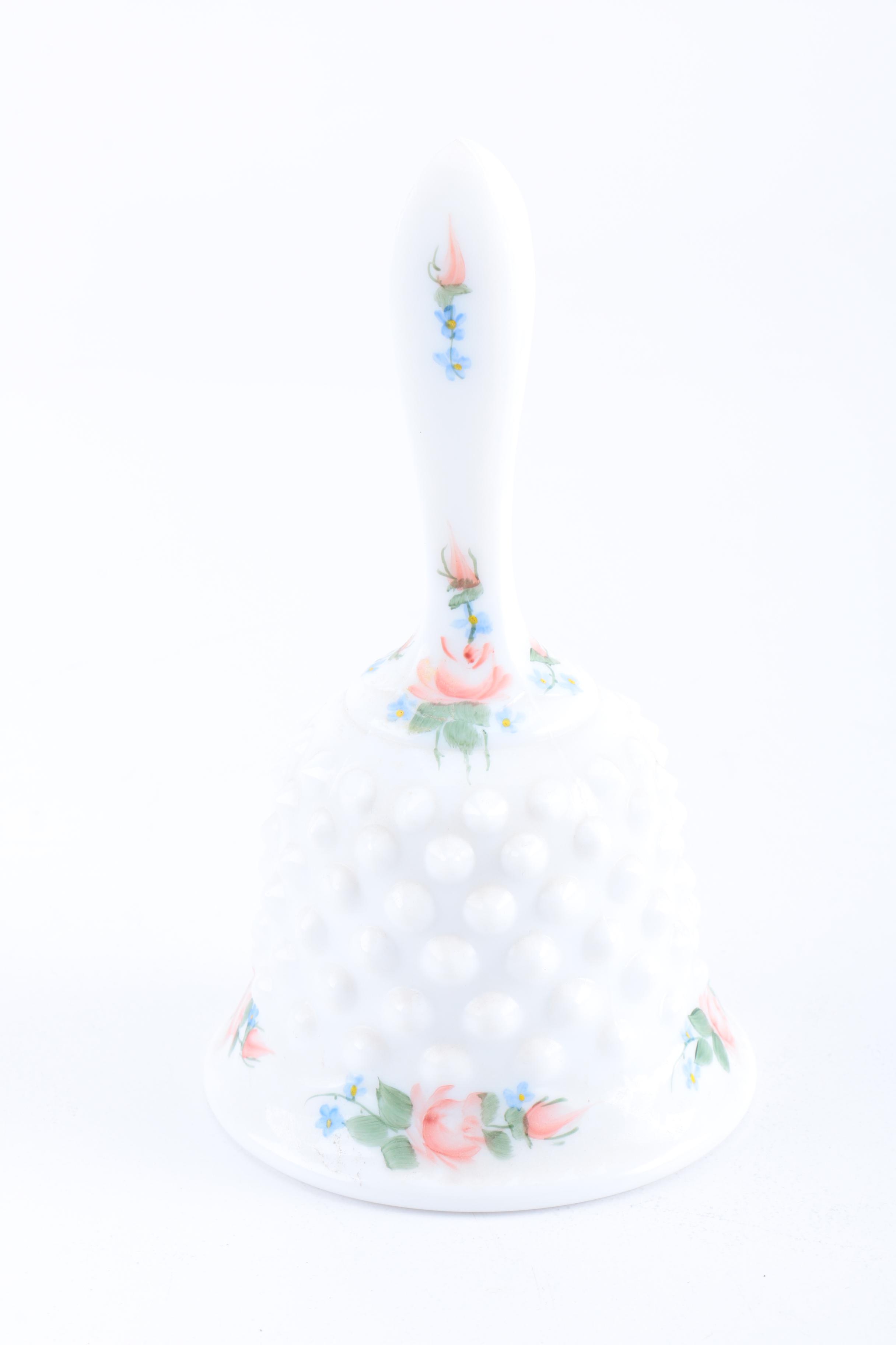 Vintage Signed Glass and Ceramic Hand Bells