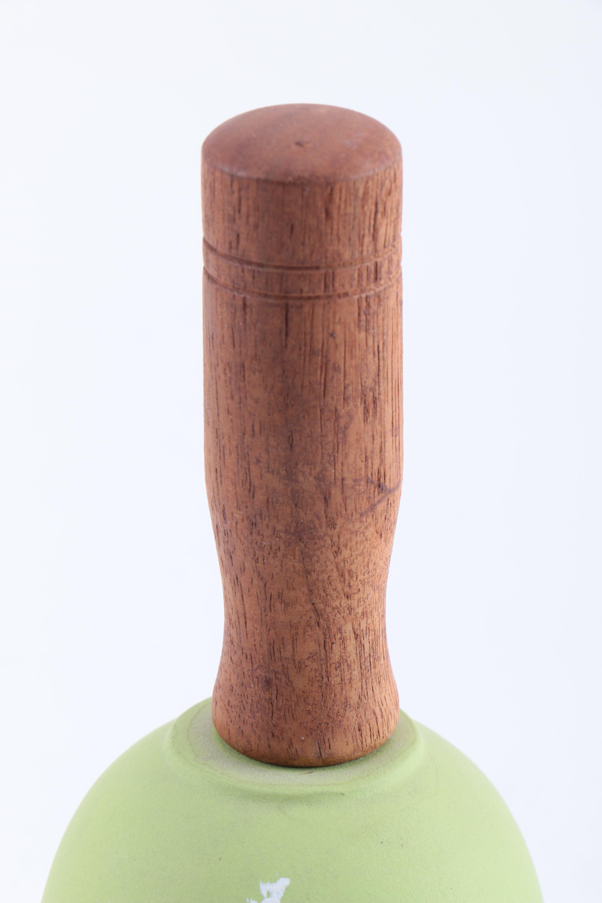 Vintage Signed Glass and Ceramic Hand Bells