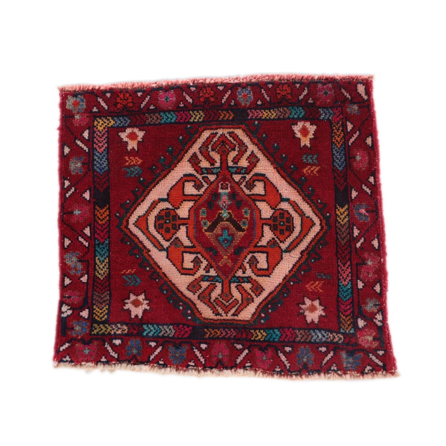 Hand-Knotted Caucasian Tribal Mini-Rug