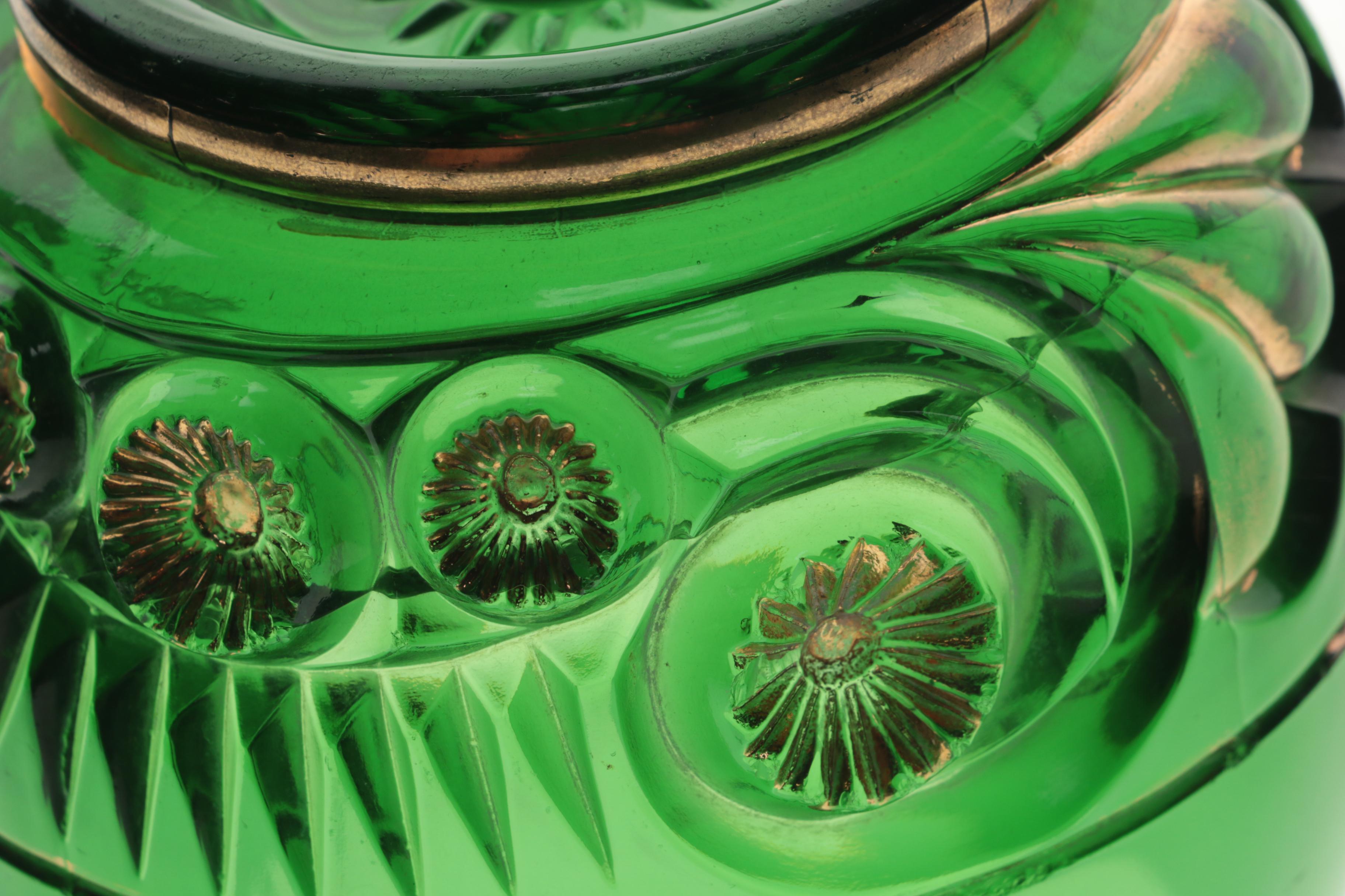 Vintage Glass Vases and Candy Dish